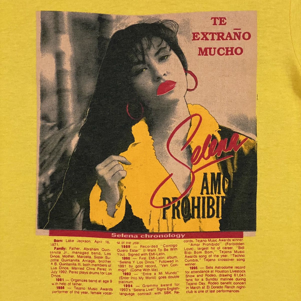 Rap Tees VINTAGE 80S SELENA RAP TEES Size US XS / EU 42 / 0 - 4 Thumbnail