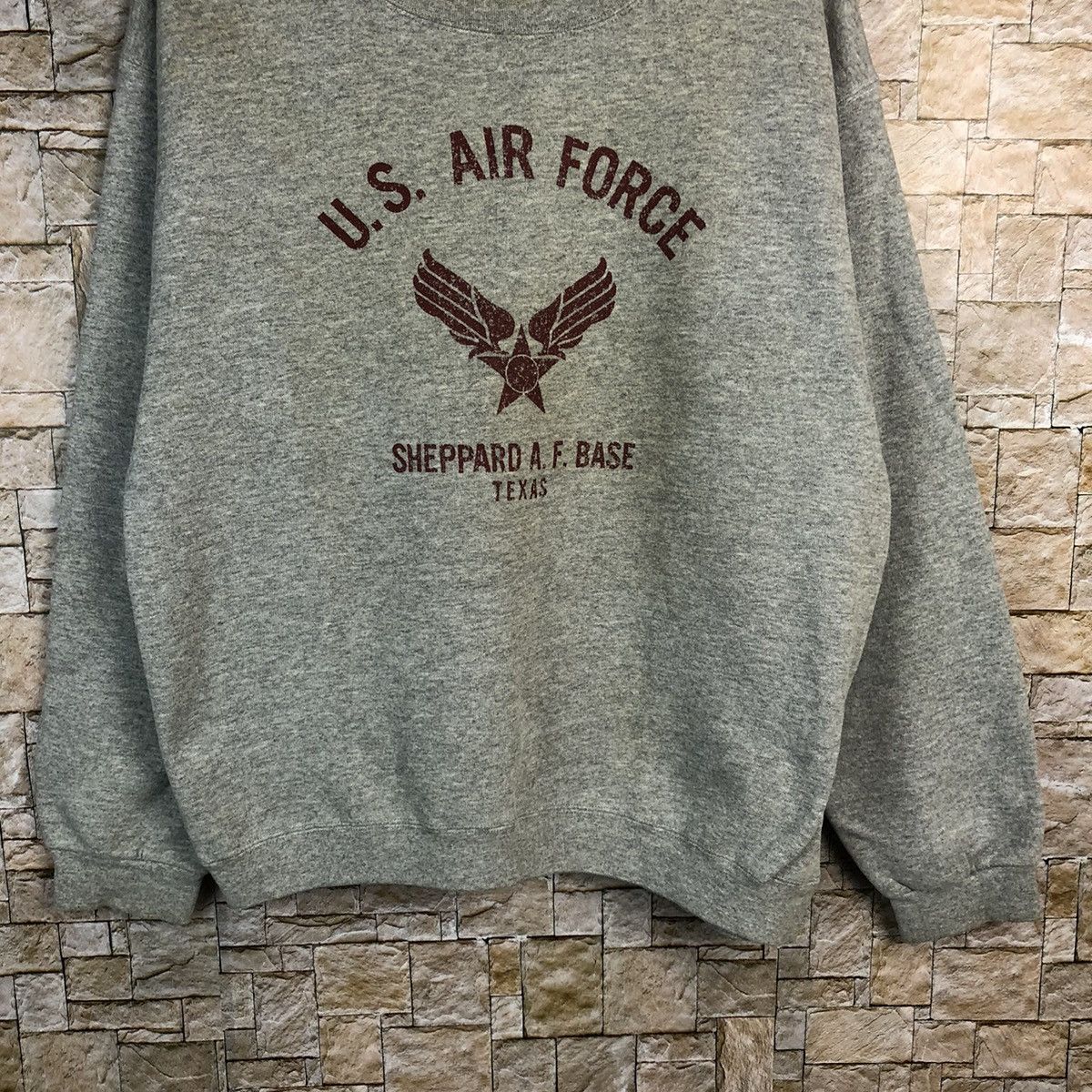 Alpha Industries × Vintage Alpha Industries U.S Air Force Grey Sweatshirt #A796 Size US L / EU 52-54 / 3 - 3 Thumbnail