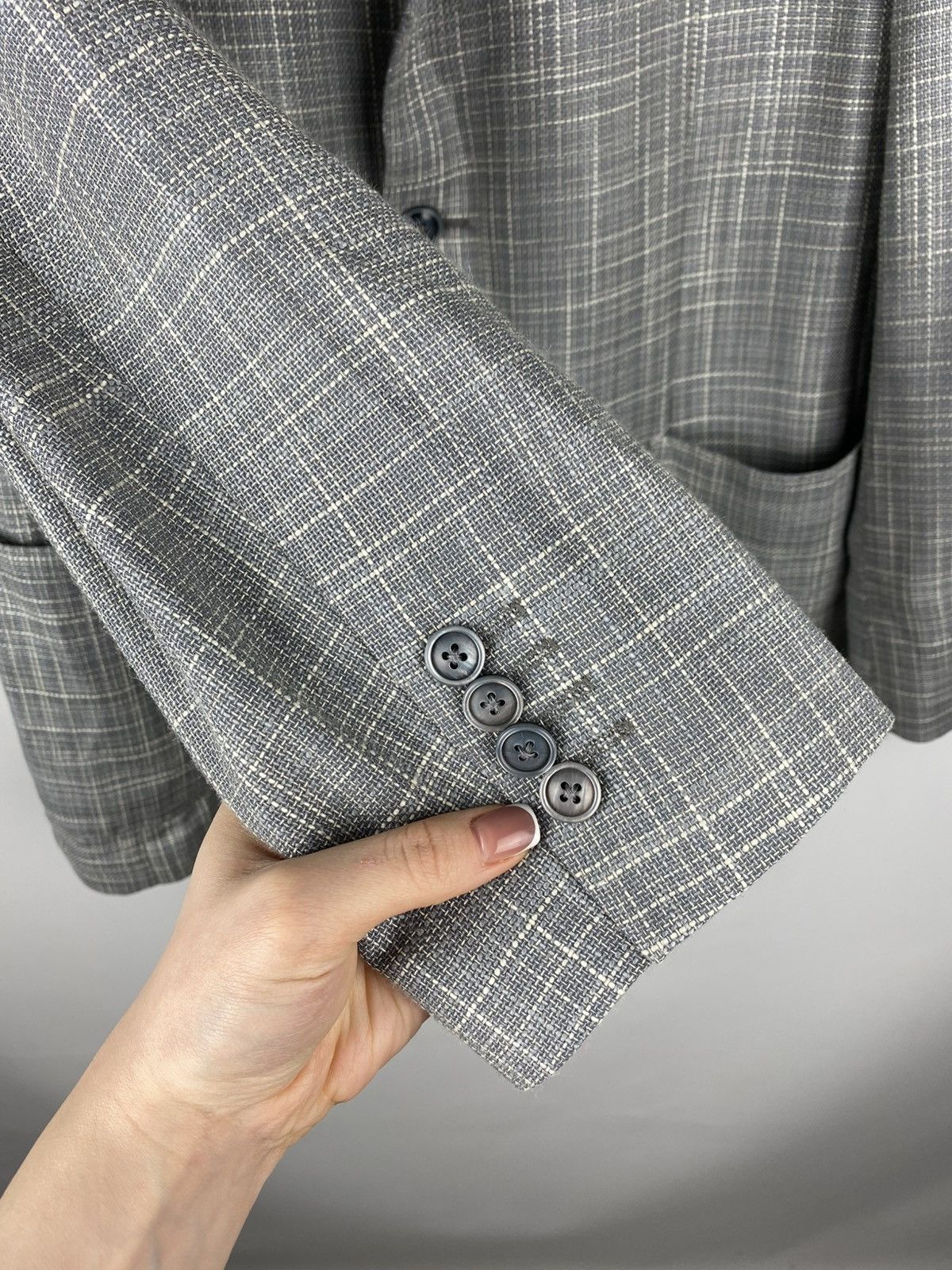 Boggi Boggi Milano Men’s Wool / Silk Blazer Jacket Size 56 / US 46 Size 46R - 11 Thumbnail