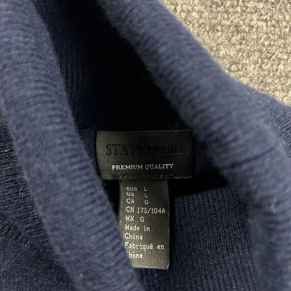 Other State Fusio Sweater Womens Large Turtleneck Merino Wool Size L / US 10 / IT 46 - 2 Thumbnail