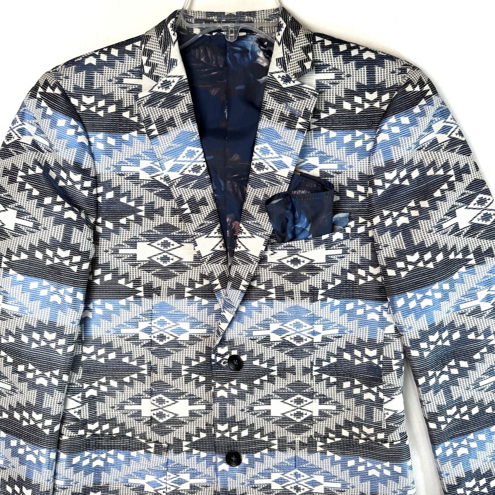 Other Paisley & Gray Slim Fit Aztec Print Blazer Jacket Men’s 36R Size US S / EU 44-46 / 1 - 4 Thumbnail