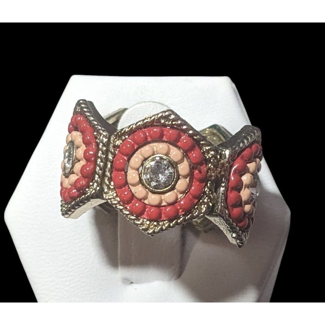 Other Gemmed Bohemian Geometric Stretch Ring Size 7 1/2 Size ONE SIZE - 8 Thumbnail