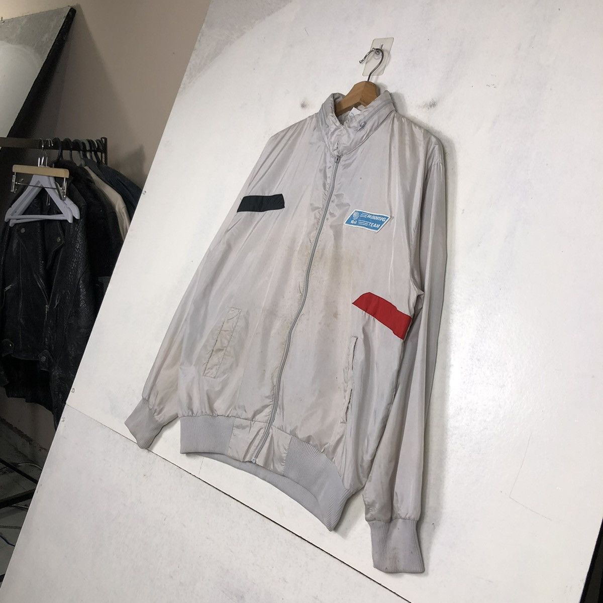 Adidas 📌VINTAGE ADIDAS ZIPPER JACKET RUNNING TEAM AT&T BIG LOGO Size US L / EU 52-54 / 3 - 3 Thumbnail