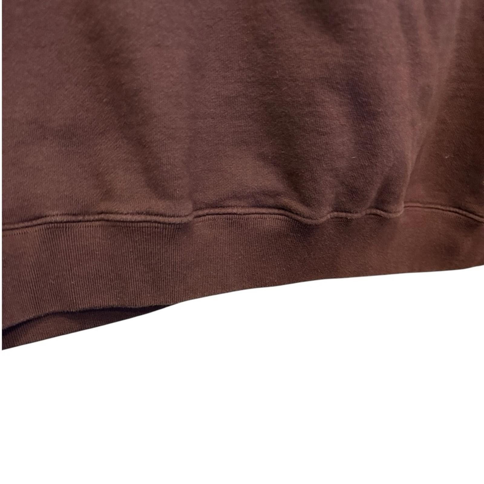 Other Thirty Years Oversized Brown Fleece Sweatshirt Sz M Size M / US 6-8 / IT 42-44 - 2 Thumbnail