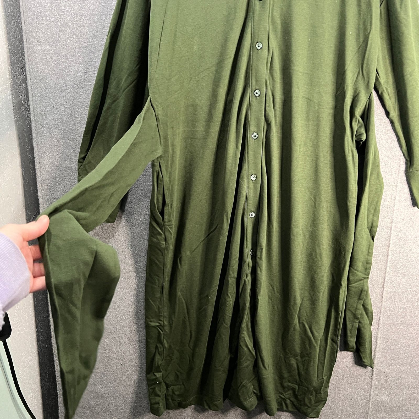 Other Jason Wu Regular Drared Shirt Dress Military Size L / US 10 / IT 46 - 6 Thumbnail