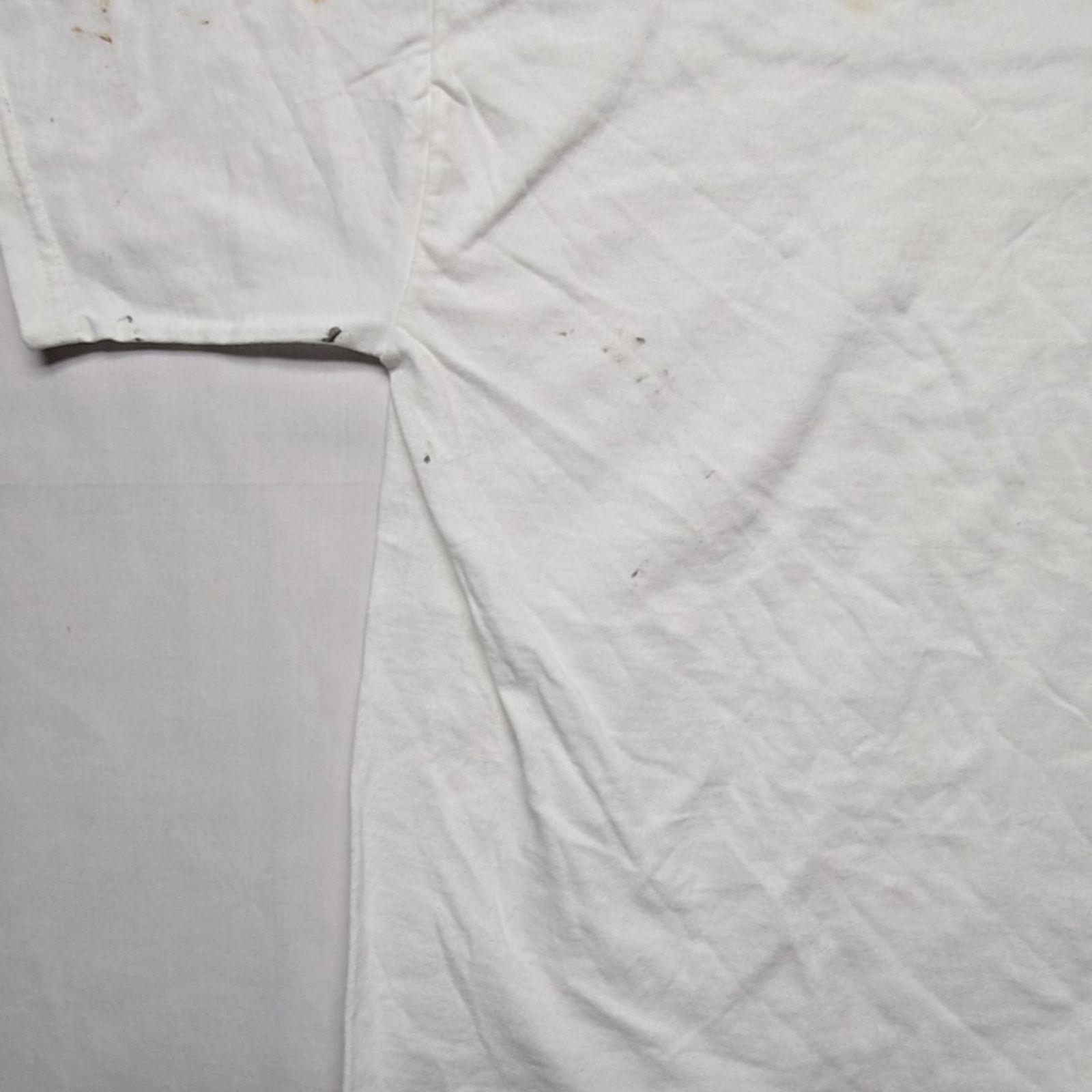Jerzees Vintage Blank Jerzees White T-Shirt Mens M Stained Tee 90s Size US M / EU 48-50 / 2 - 7 Thumbnail