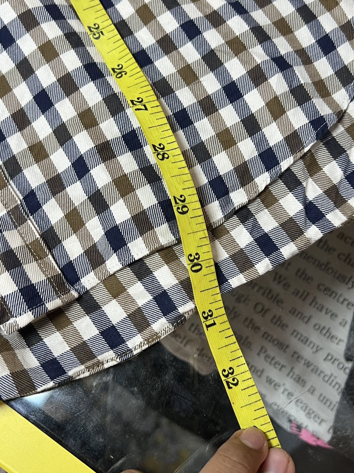 Aquascutum × Vintage Aquascutum Signature Chekered Button Shirt Size US L / EU 52-54 / 3 - 11 Thumbnail