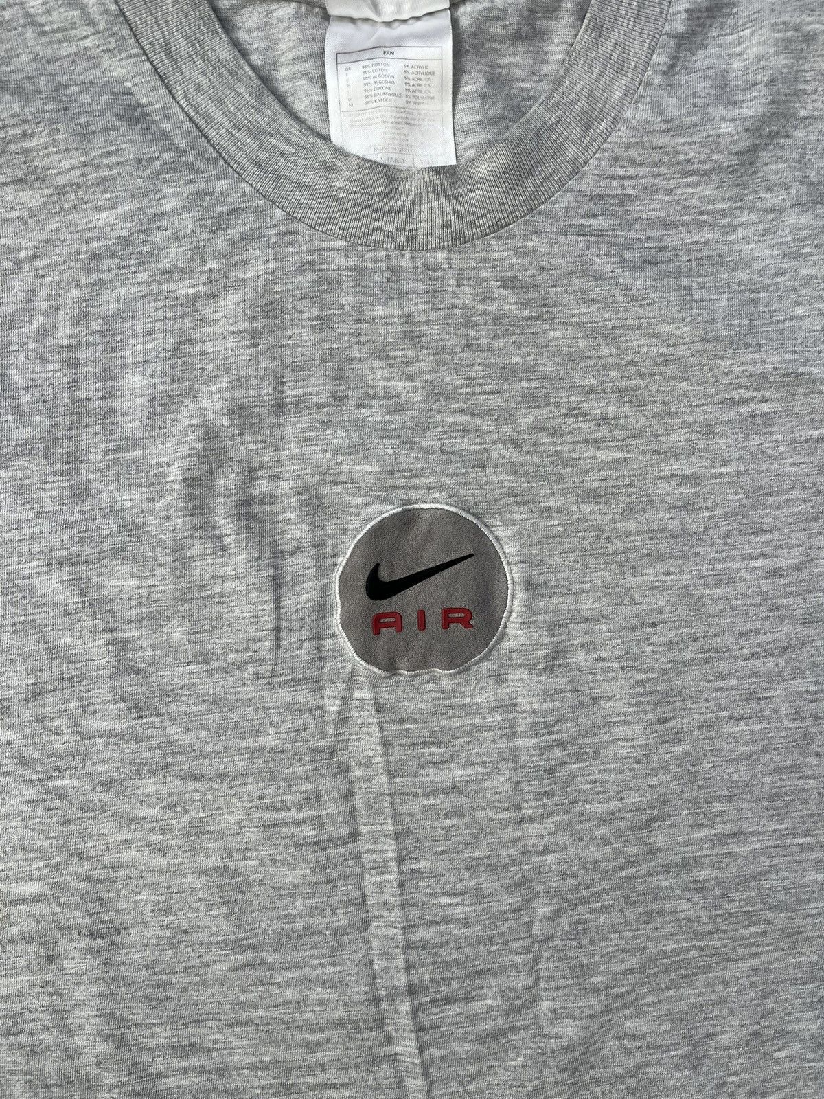 Nike × Vintage 90s Nike Air Central Swoosh Vintage Y2K Oversized T-Shirt Size US L / EU 52-54 / 3 - 2 Thumbnail
