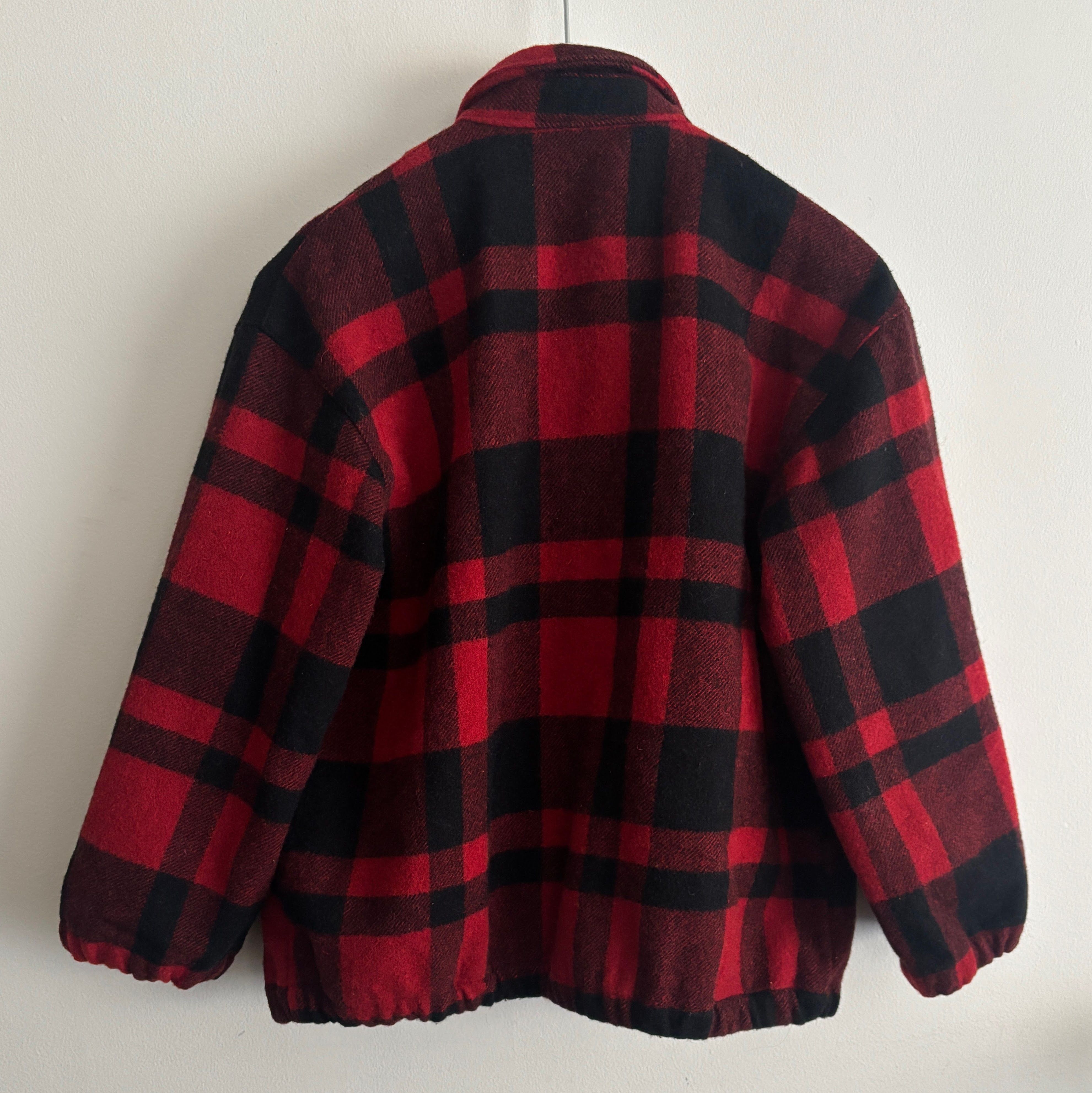 Polo Ralph Lauren Vintage miUSA Buffalo Plaid Wool Zip Jacket - Small Size US S / EU 44-46 / 1 - 9 Thumbnail
