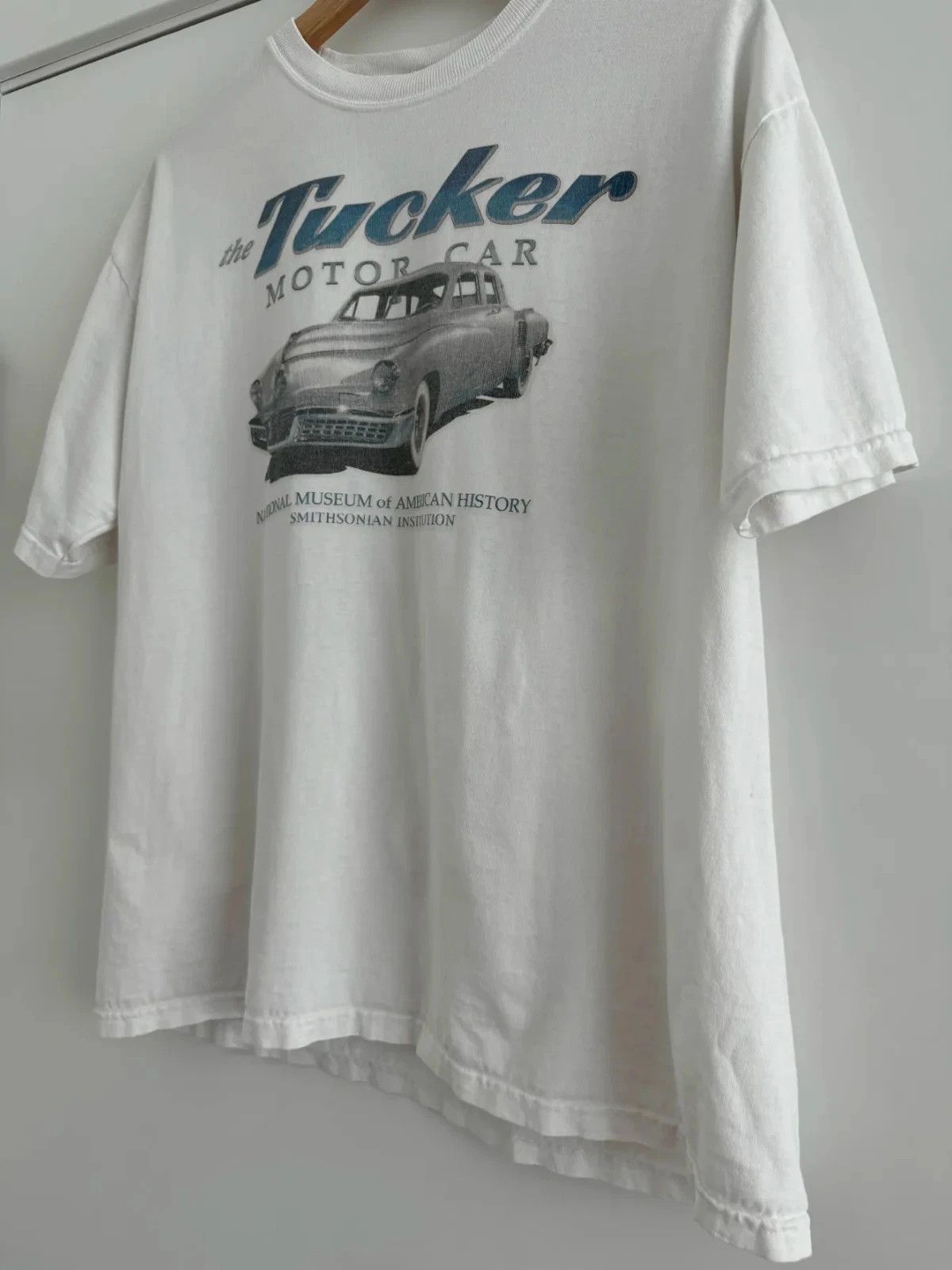 Vintage Vintage Late 90's "The Tucker Motor Car" White T-Shirt Size US M / EU 48-50 / 2 - 3 Thumbnail