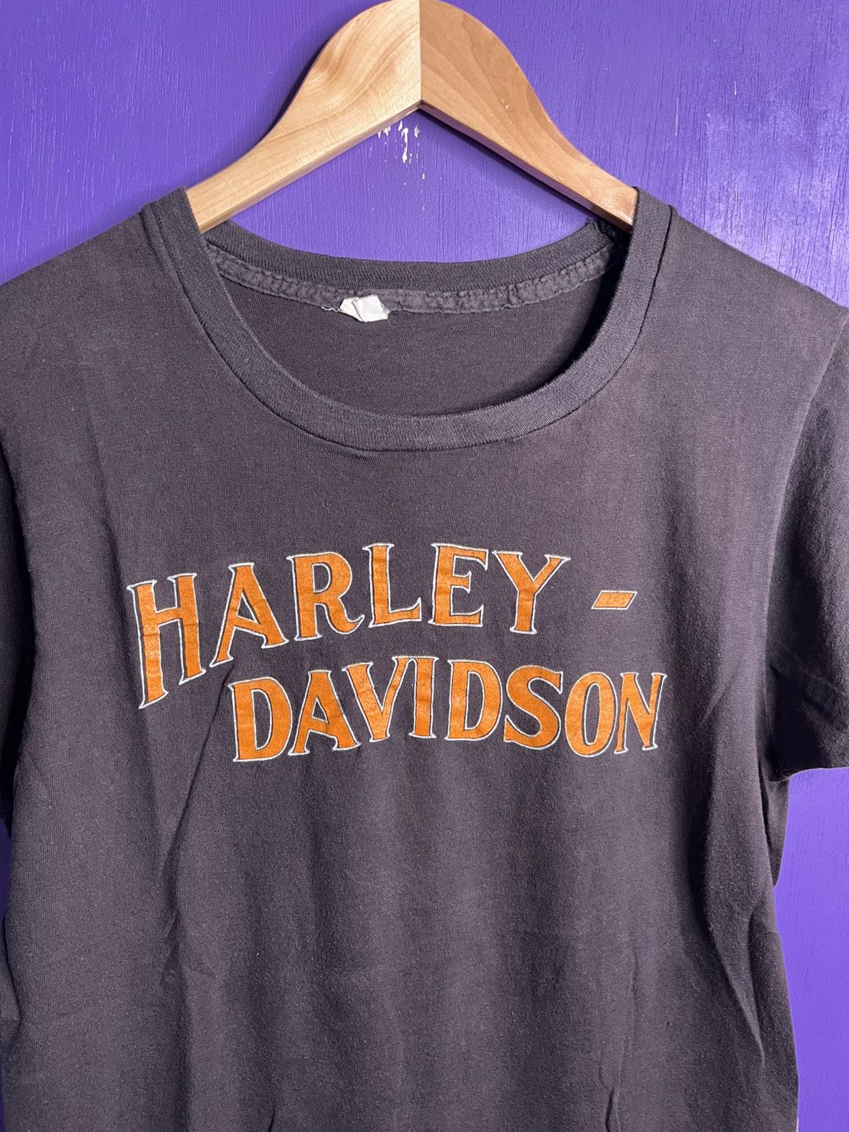 Harley Davidson × Vintage Vintage 70s Harley Davidson Iowa faded t-shirt Size US M / EU 48-50 / 2 - 3 Thumbnail