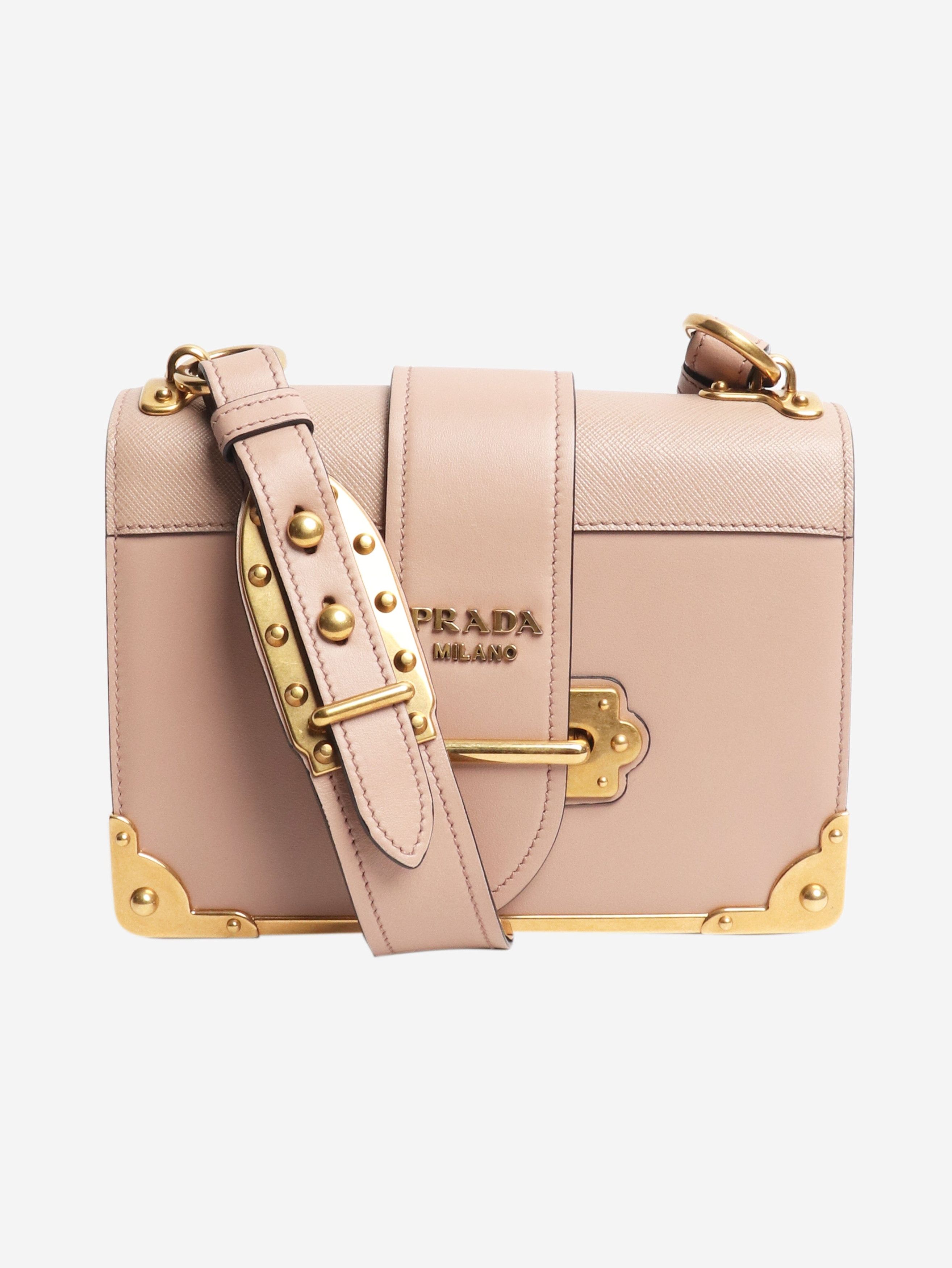 Prada Blush Cahier leather shoulder bag Size ONE SIZE - 1 Thumbnail