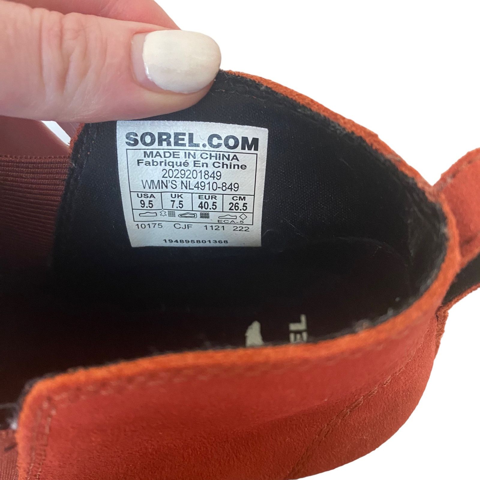 SOREL SOREL Suede Leather Evie Pull On Wedge Ankle Bootie WARP RED Size US 9.5 / IT 39.5 - 9 Thumbnail