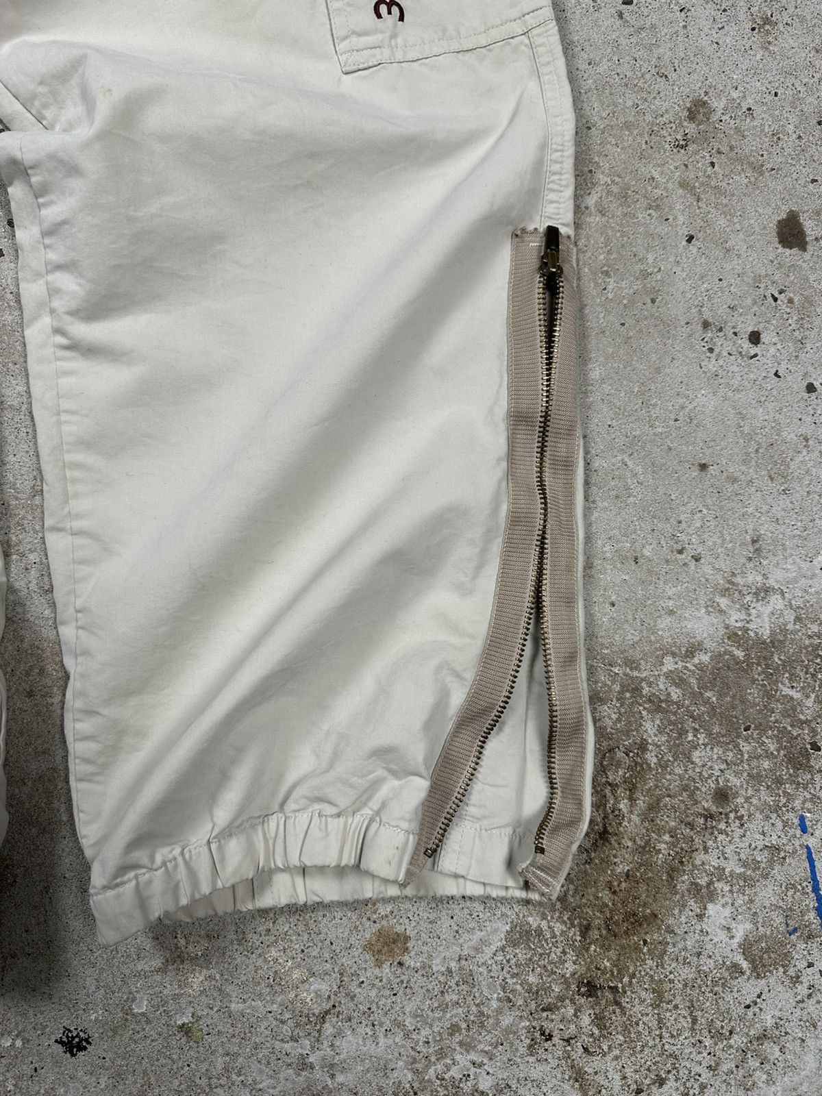 Adidas Vintage Y2K Adidas Beige Baggy Track Cargo Pants Size US 27 - 8 Thumbnail