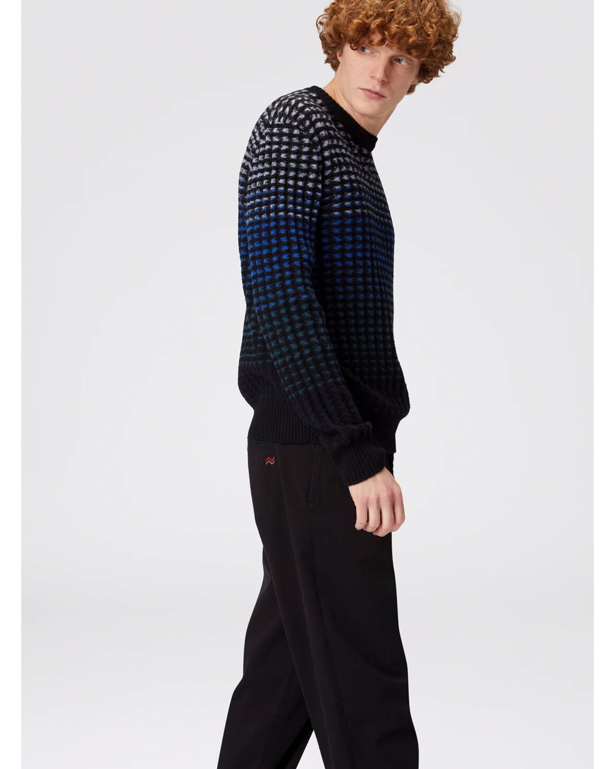 Missoni o1f1d3z0326 Textured Stitch Pullover Jumper in Multicolor Size US L / EU 52-54 / 3 - 4 Thumbnail