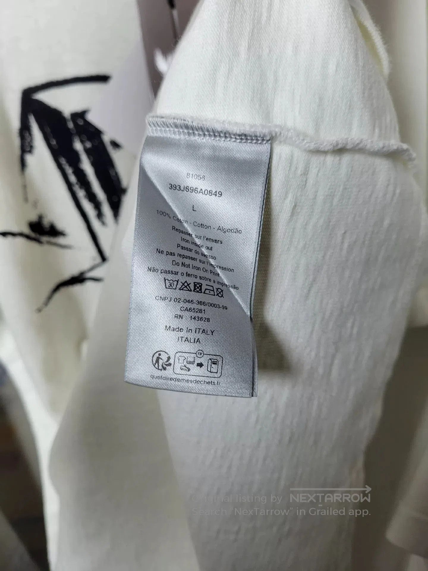 Dior Dior Logo Print Velour T. Size L / US 10 / IT 46 - 4 Thumbnail