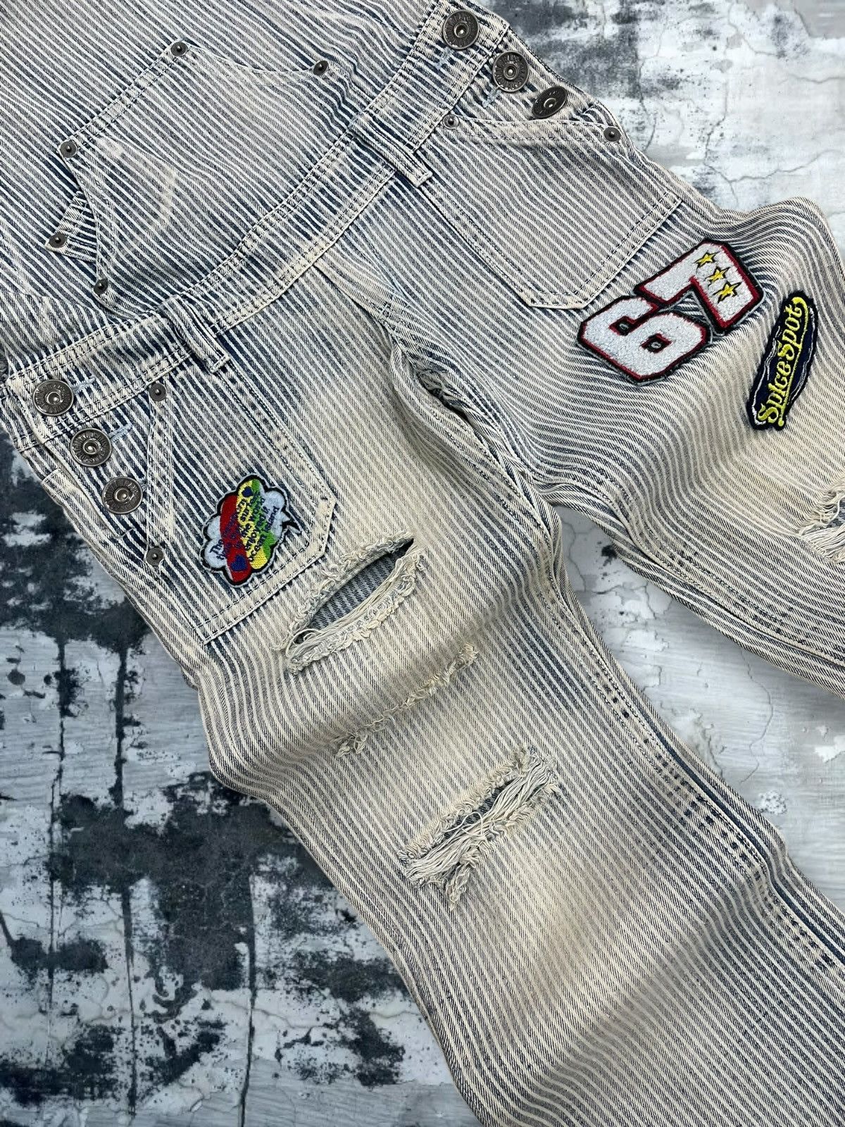 Hysteric Glamour Vintage 90s Japan Designer Blue Moon Californication Overall Size US 32 / EU 48 - 7 Thumbnail