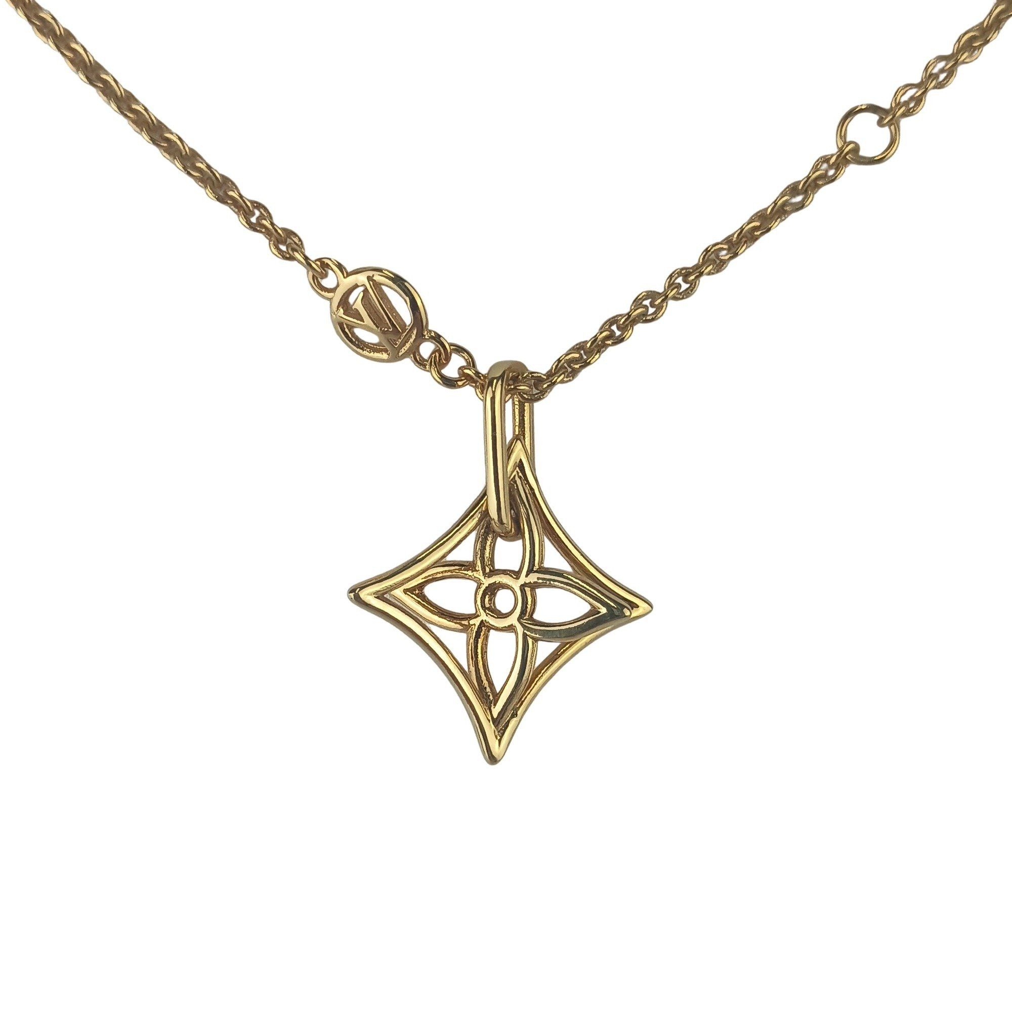 Louis Vuitton LOUIS VUITTON Collier LV Twiggy Pointed Flower Necklace M00980 Gold Metal Women's Size ONE SIZE - 1 Thumbnail