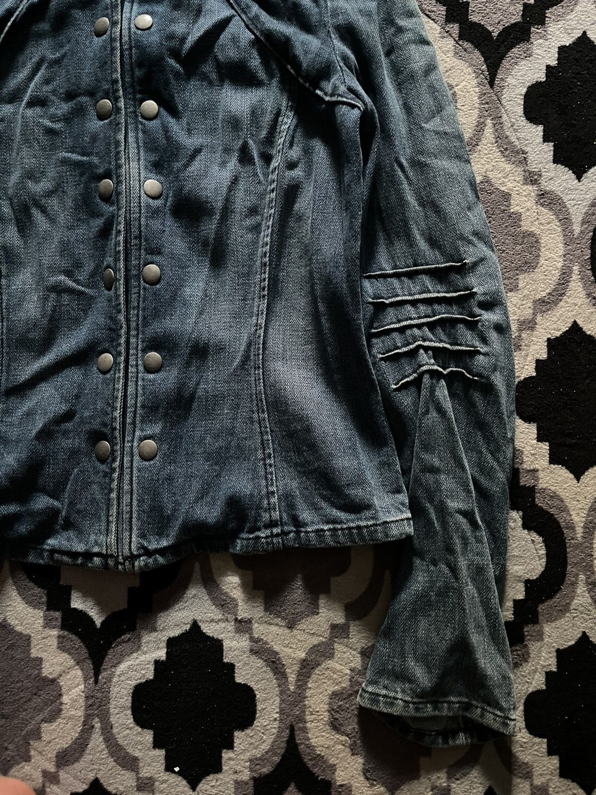 Armani Exchange 2000s A|X armani exchange biker jeans jacket Size US S / EU 44-46 / 1 - 3 Thumbnail