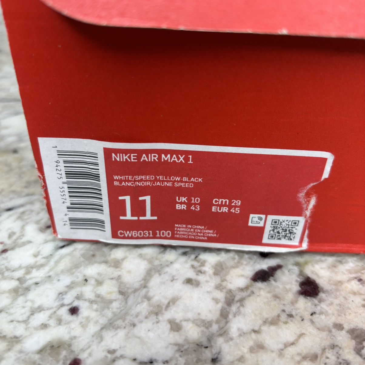 Nike Size 11-Nike Air Max 1 Daisy Gently Worn W Box Size US 11 / EU 44 - 17 Thumbnail
