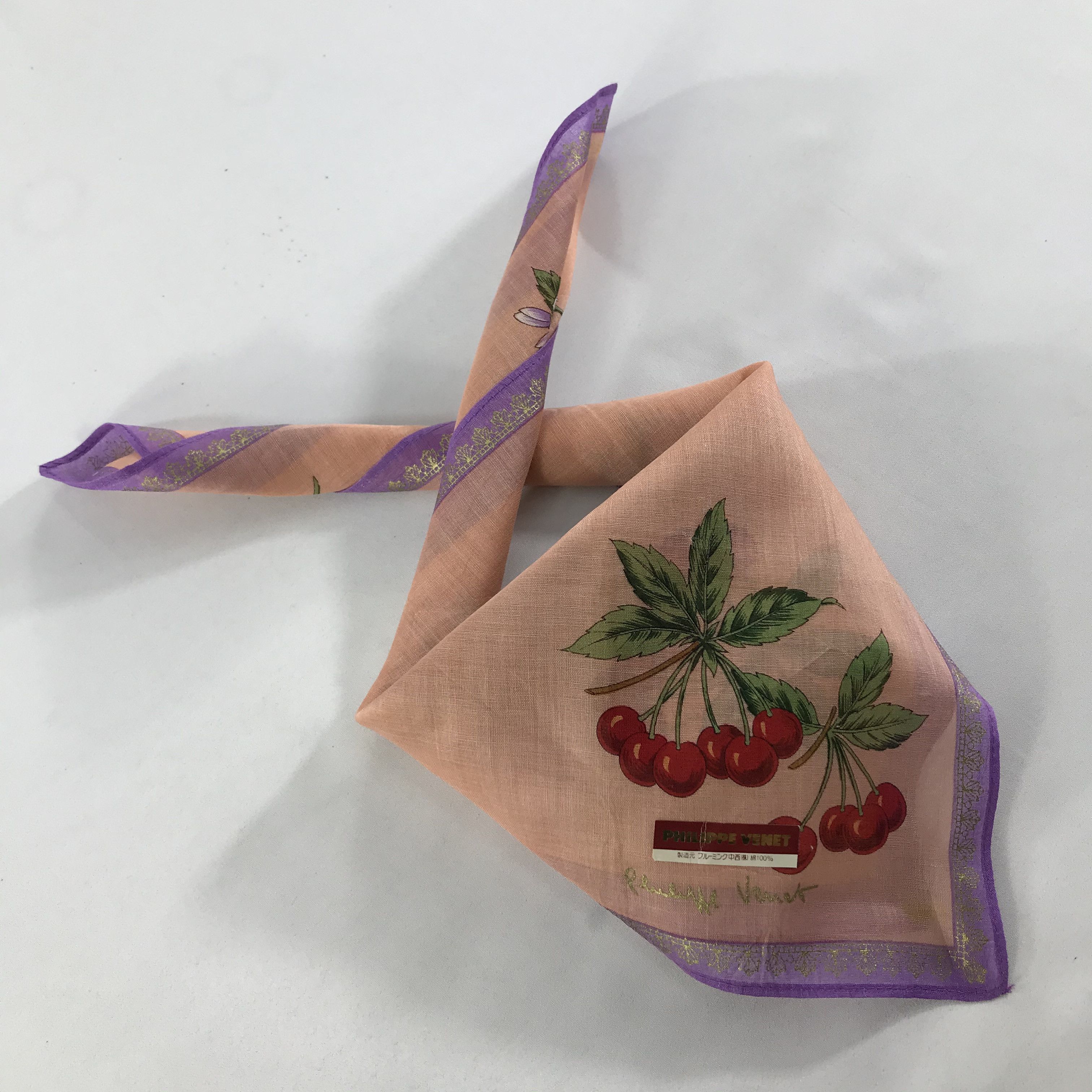 Vintage Philippe Venet Bandana / Handkerchief / Neckerchief - S1296 Size ONE SIZE - 4 Thumbnail