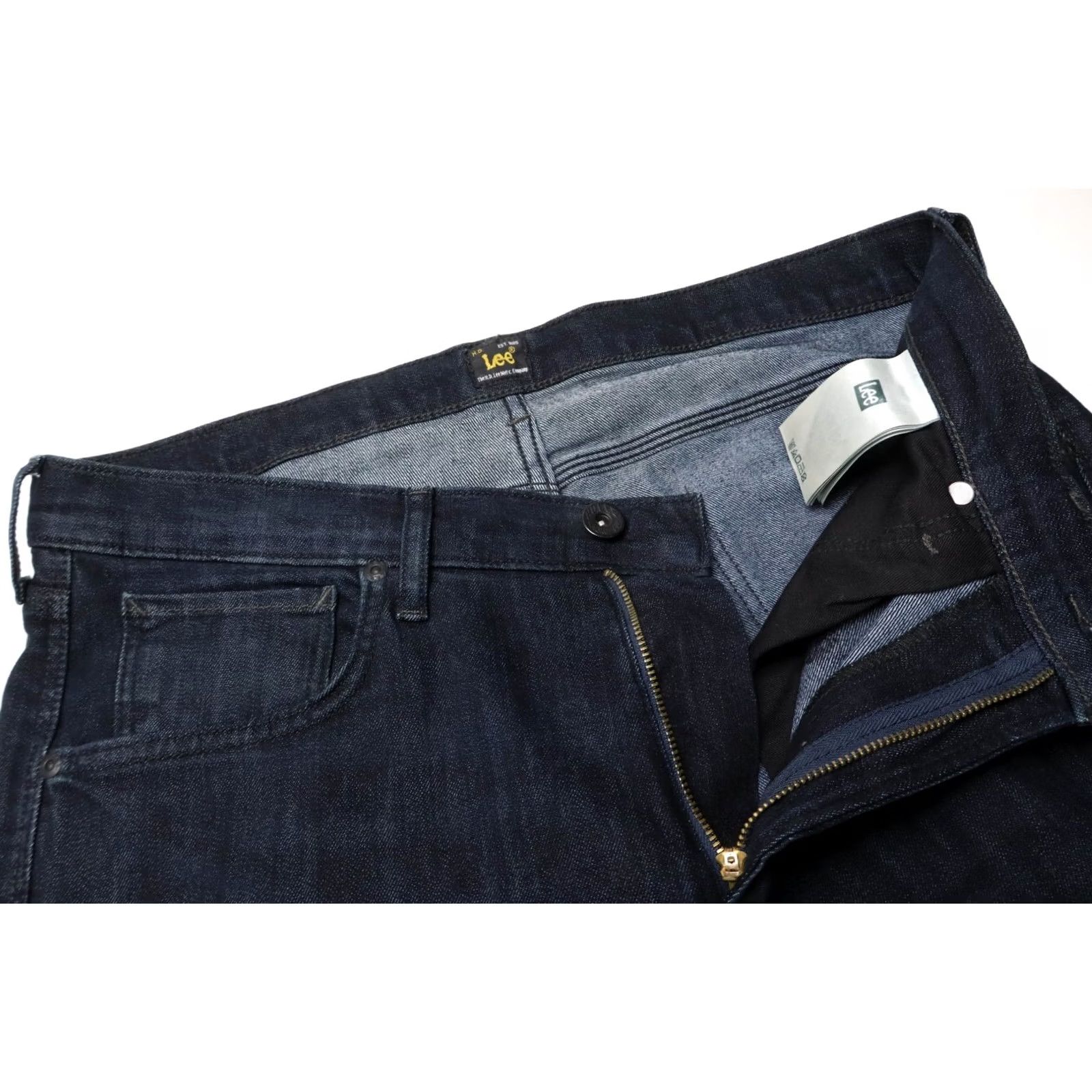 Lee LEE Luke Jeans Slim Navy Blue Denim Zip Fly Stretched Slim Fit W33/L32 Mens Jeans Size US 33 - 4 Thumbnail