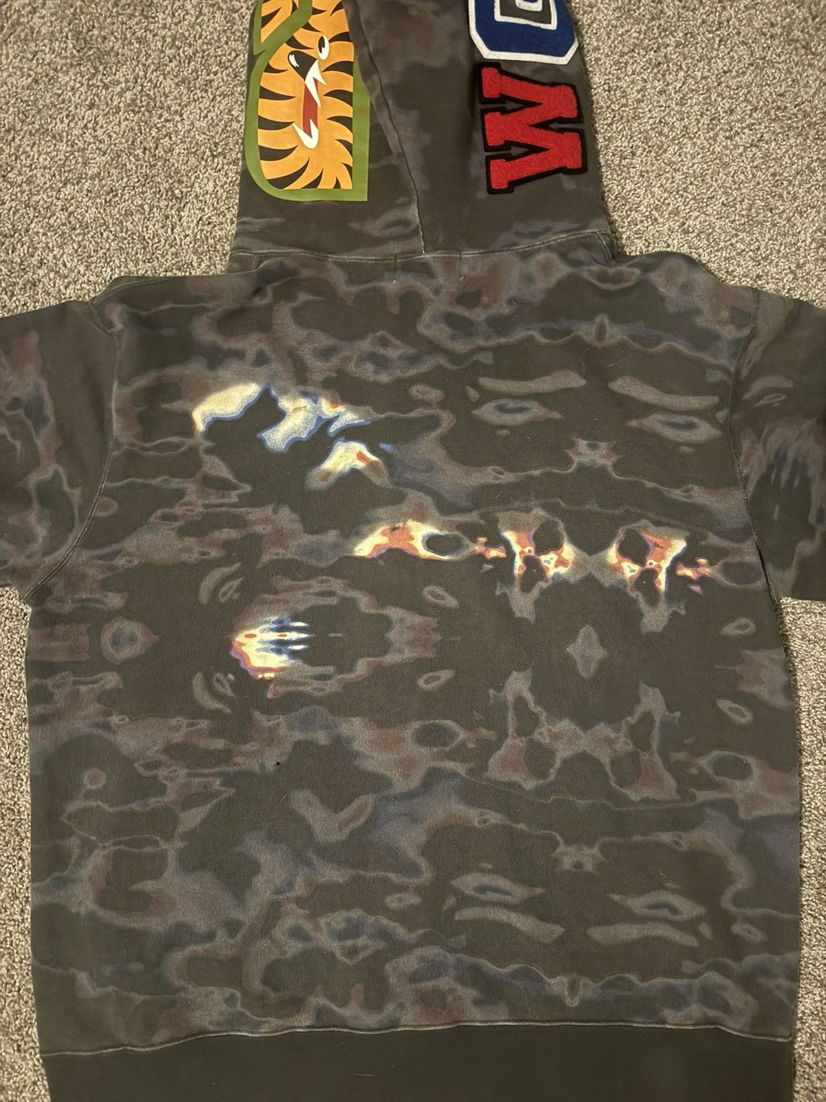 Bape Bape Thermography Shark Full Zip Hoodie Size US XXL / EU 58 / 5 - 8 Thumbnail