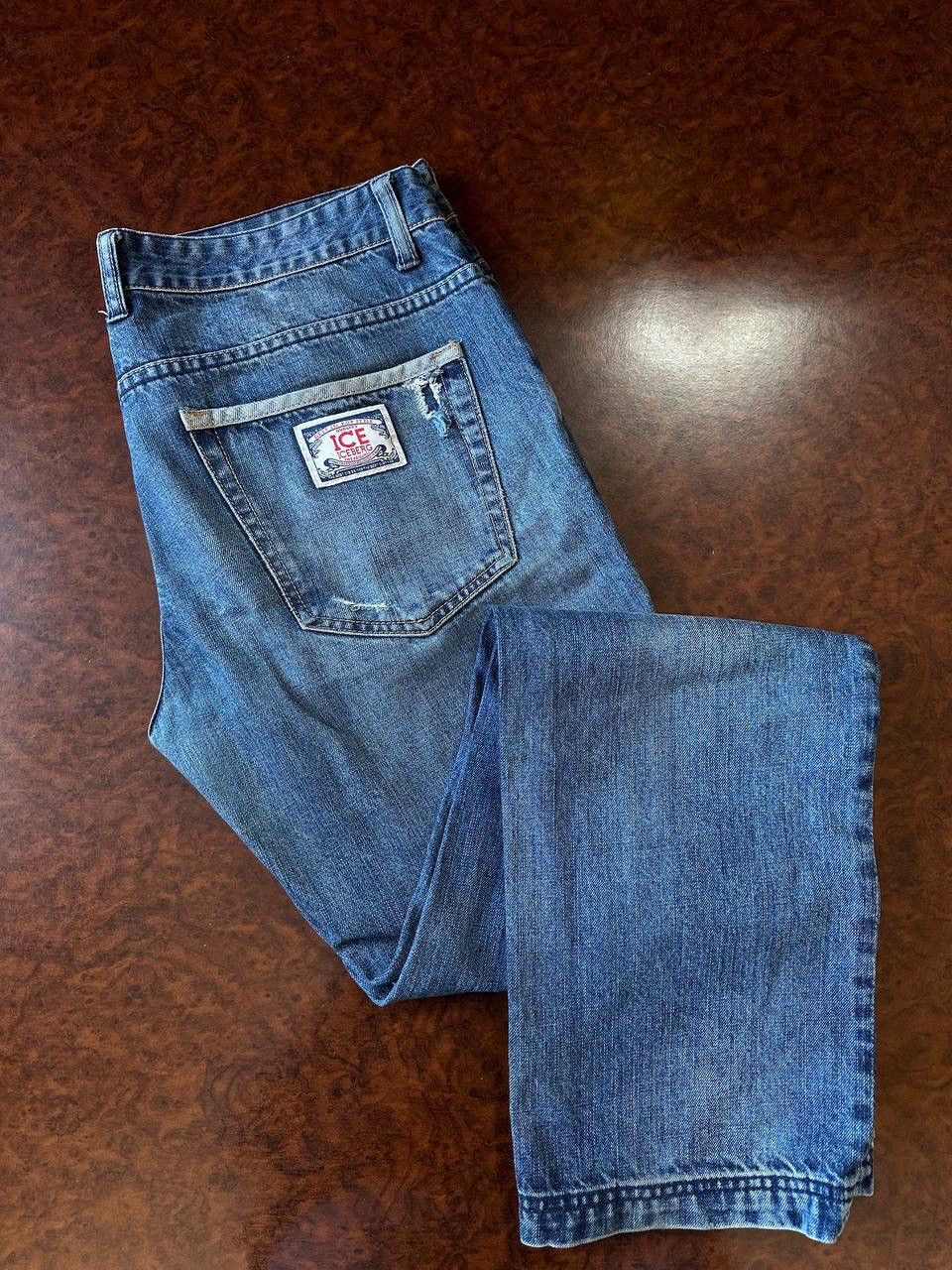 Iceberg Iceberg History Vintage 90s 80s denim jeans pants jnco baggy Size US 35 - 1 Thumbnail