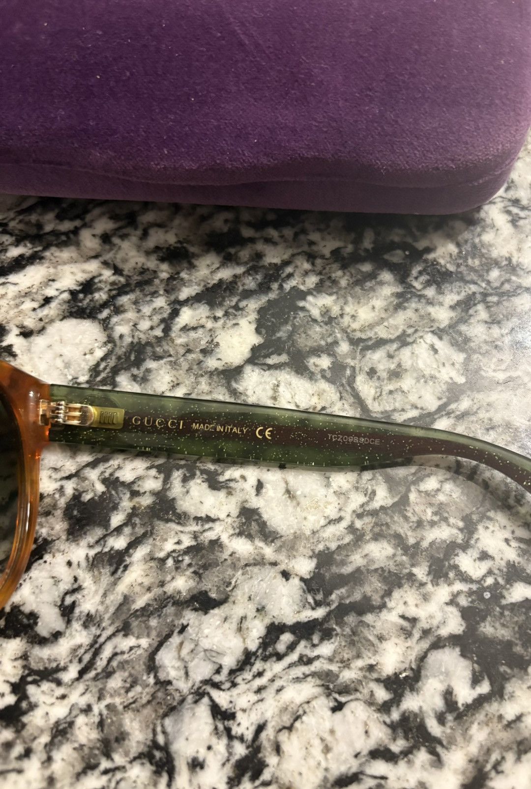 Gucci Gucci Women's Web Accent Sunglasses (Tortoise/Green/Red) Size ONE SIZE - 5 Thumbnail