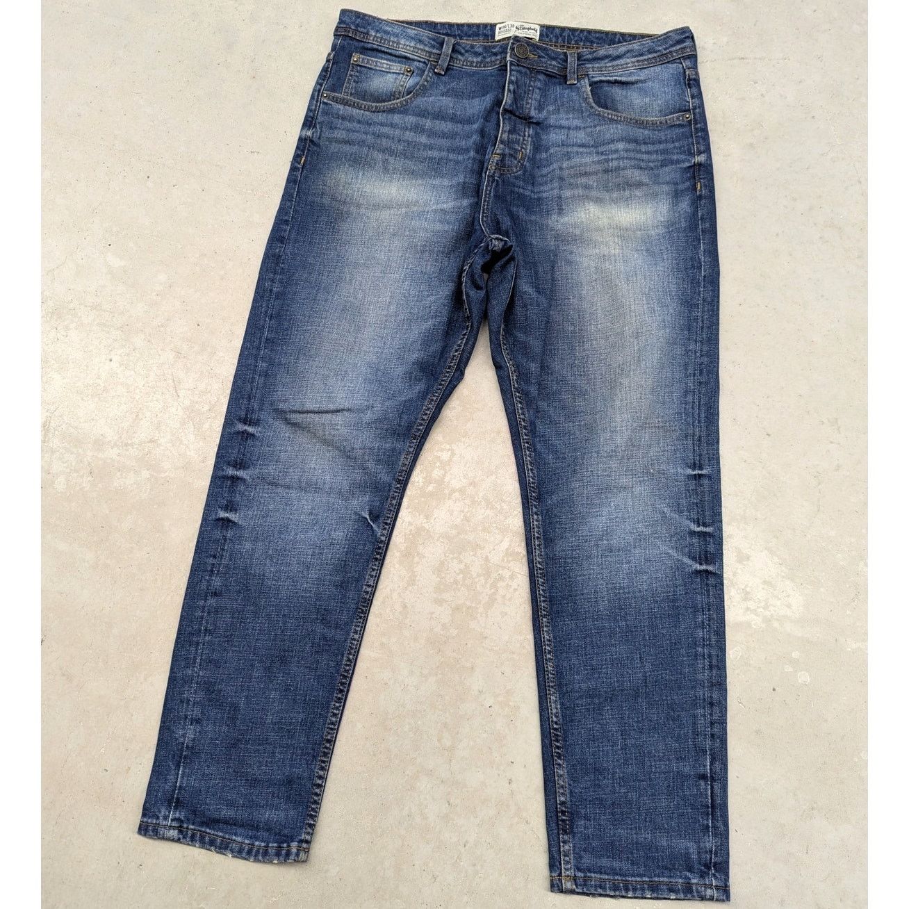 Levi's × The Stronghold The Stronghold LA Selvedge washed blue denim jeans Size US 38 / EU 54 - 2 Thumbnail