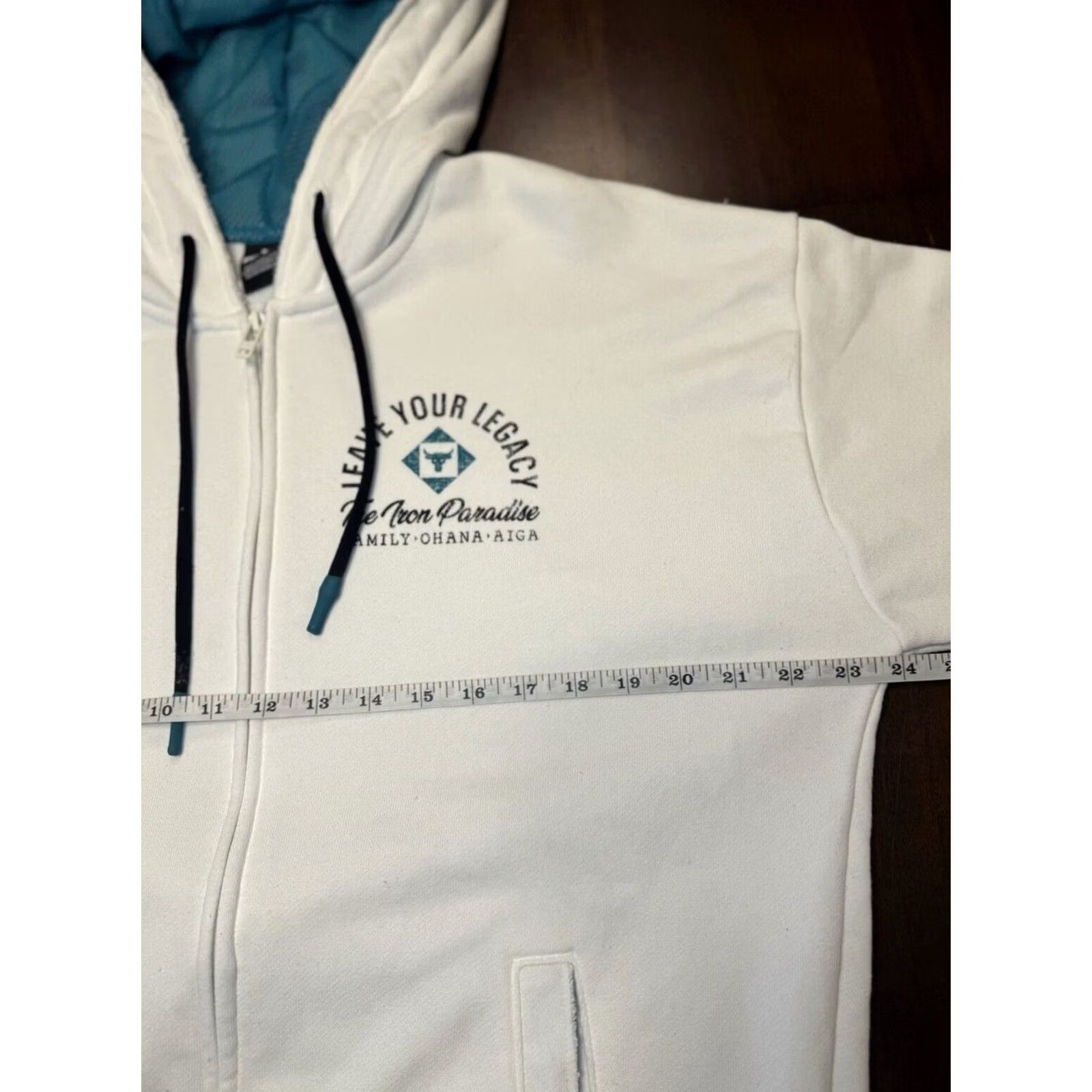 Under Armour Under Armour Project Rock Hoodie Full Zip Jacket Mens M White Size US M / EU 48-50 / 2 - 2 Thumbnail