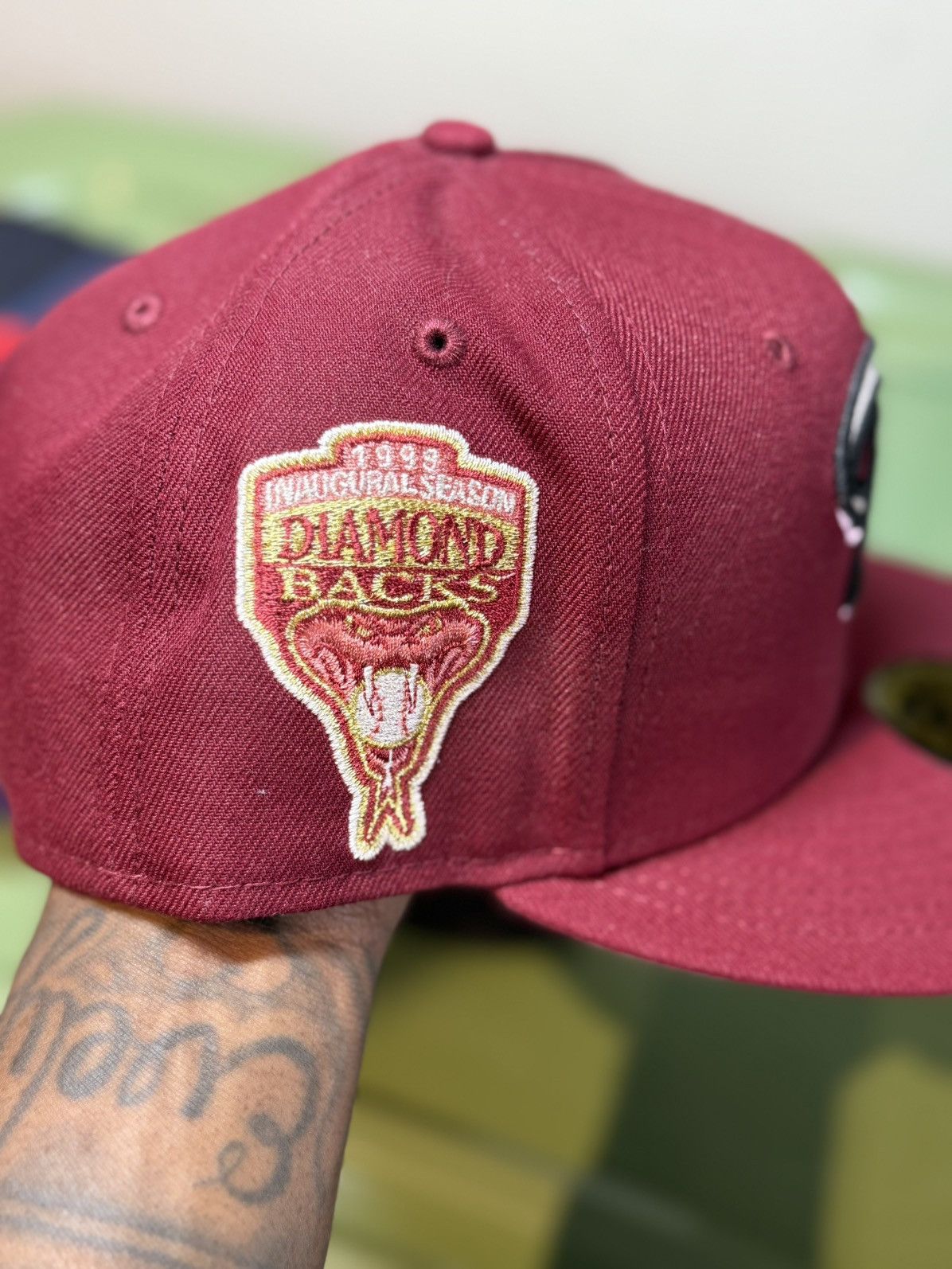 Capsule × Hat Club × New Era 7 5/8 Hat Club Red Velvet Arizona Diamondbacks Size ONE SIZE - 2 Thumbnail