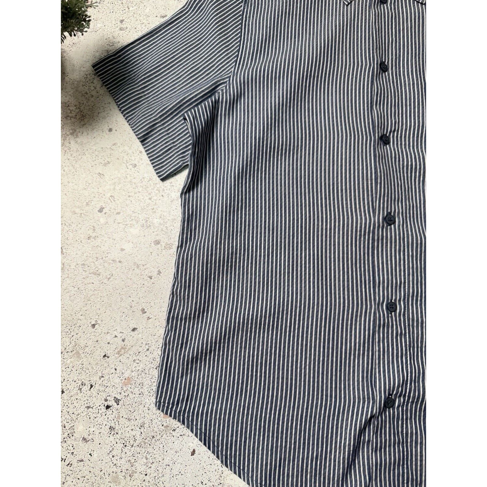 Armani Vintage Armani Jeans Button up Short Sleeve Shirt Striped Size US M / EU 48-50 / 2 - 6 Thumbnail