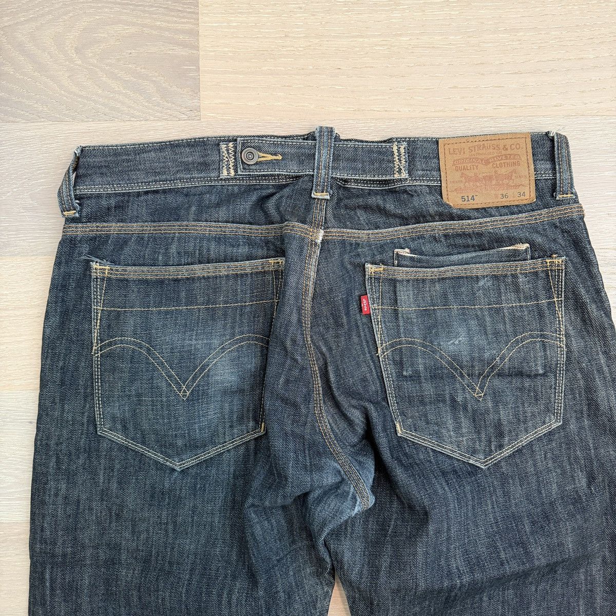 Levi's Levi’s 514 Selvedge Slim Straight Jeans Size US 36 / EU 52 - 7 Thumbnail