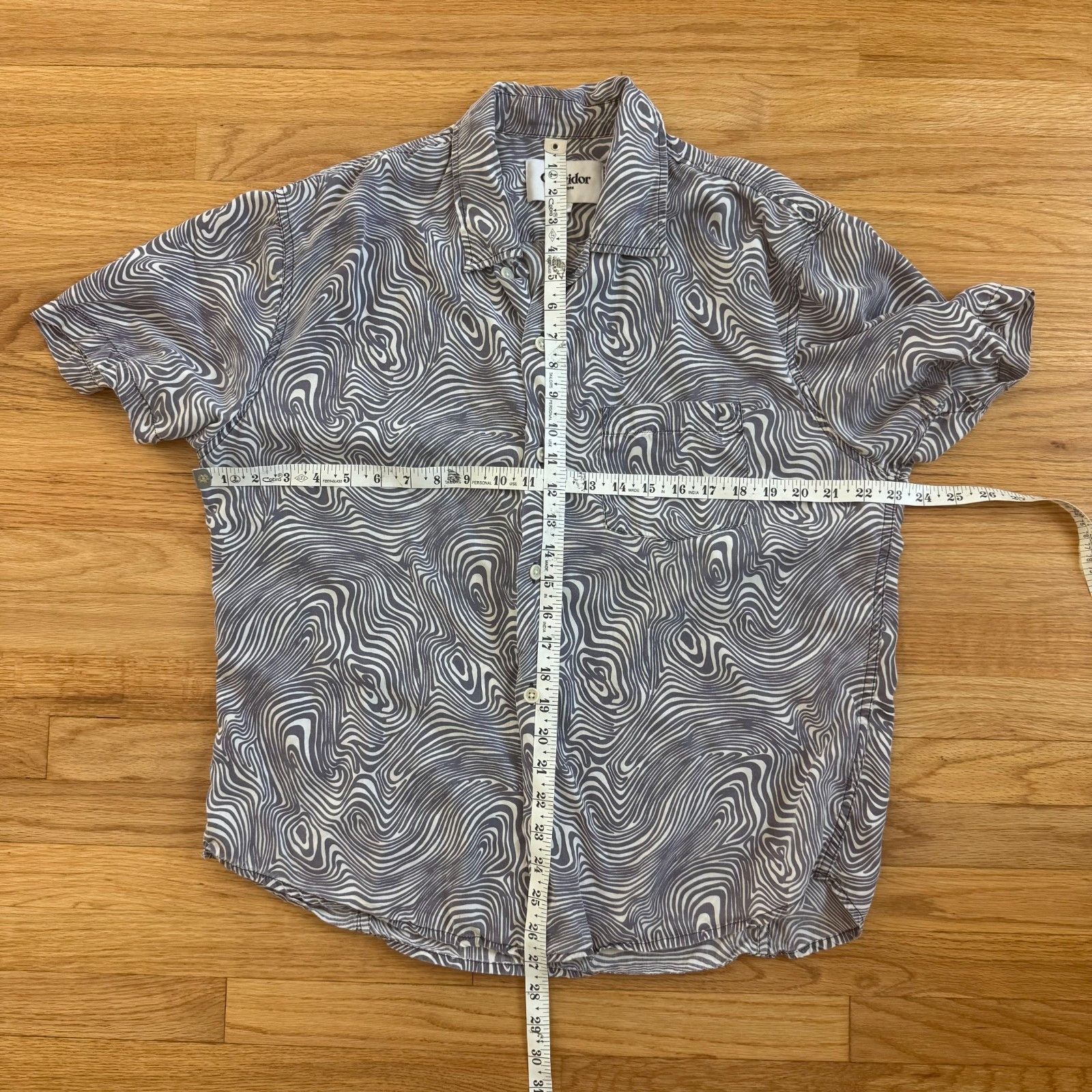 Corridor Corridor SS22 In Bloom Lyocell Contour Print Vacation Shirt Size US L / EU 52-54 / 3 - 6 Thumbnail