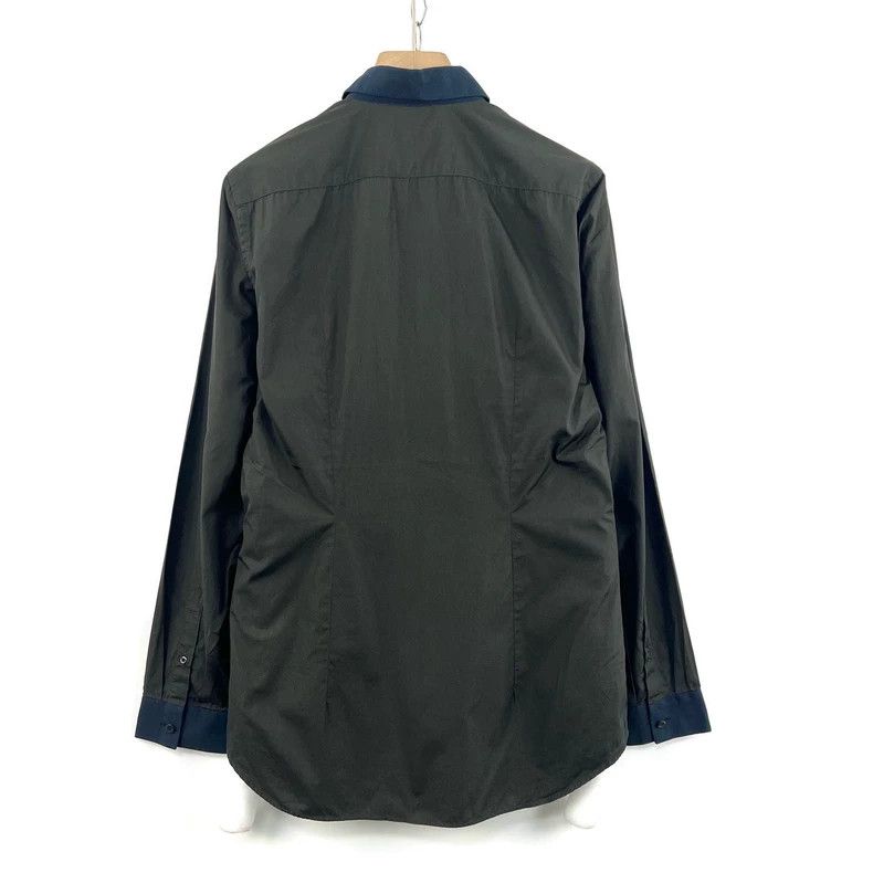 Prada Prada Exotic collared olive green long-sleeved shirt Size US XXS / EU 40 - 2 Thumbnail