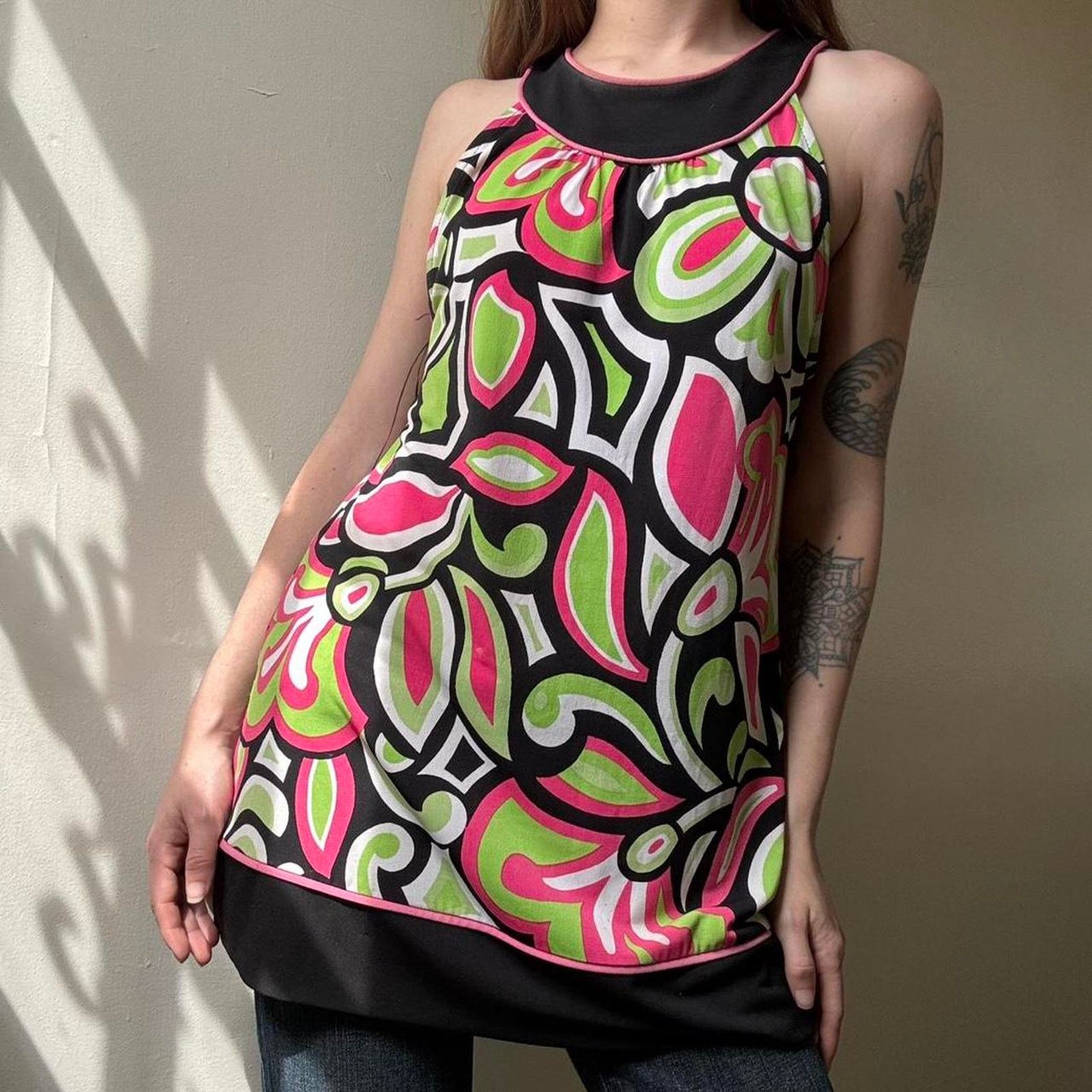 Vintage Y2K INC International Concepts Mod Patterned Tunic Small Size S / US 4 / IT 40 - 1 Thumbnail