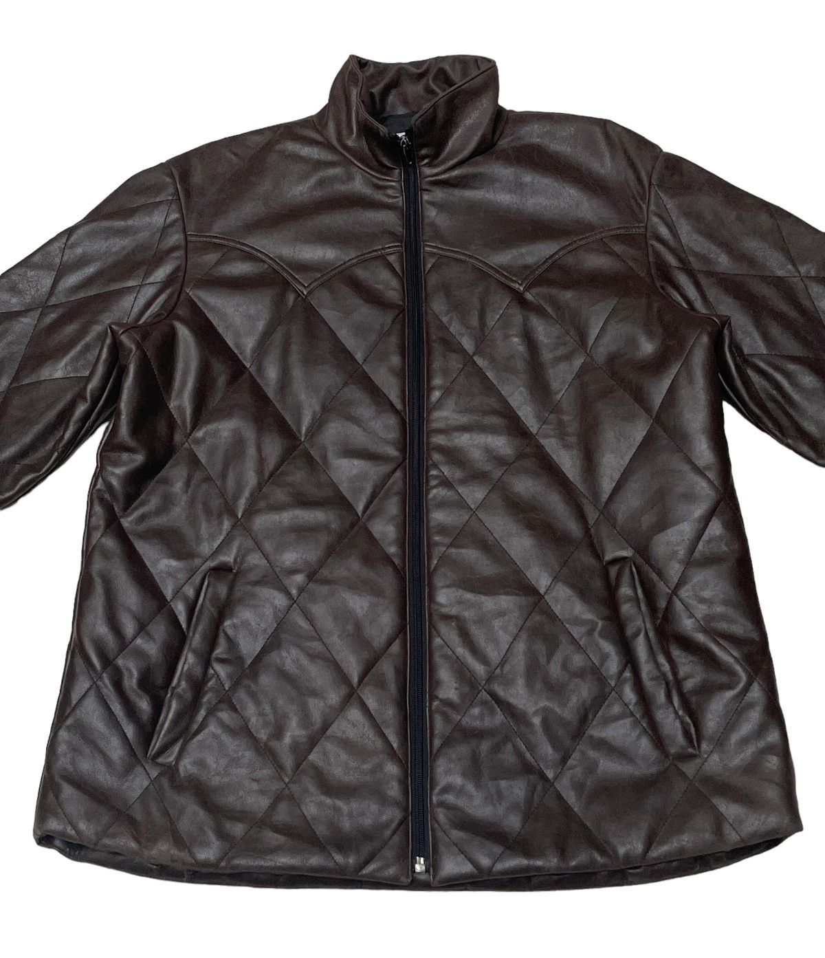 Vintage Vintage Japanese Brand Takeo Kikuchi Leather Jacket 1990s Size US M / EU 48-50 / 2 - 3 Thumbnail