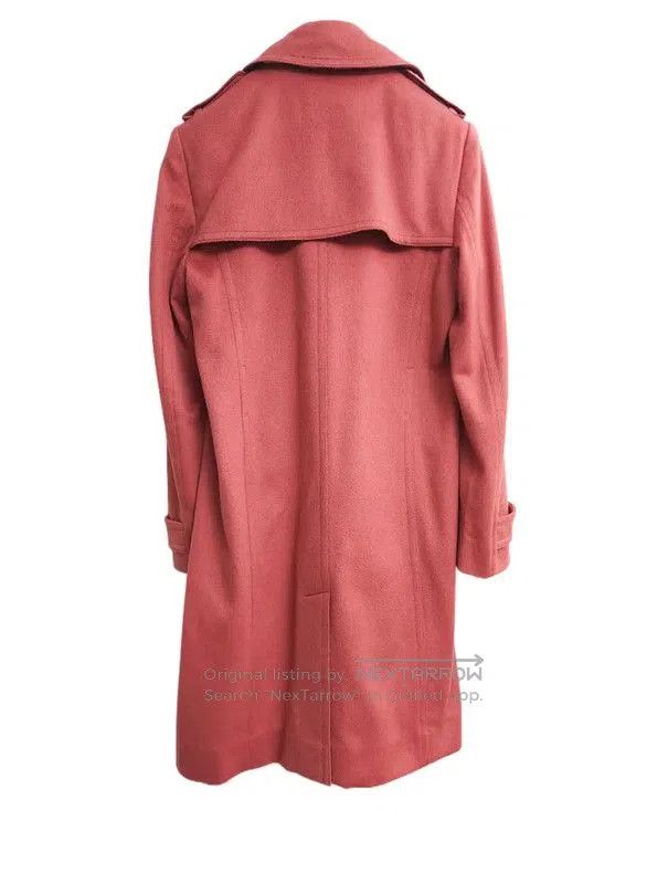Burberry Burberry Red Cashmere Mid-Length Coat. Size M / US 6-8 / IT 42-44 - 3 Thumbnail
