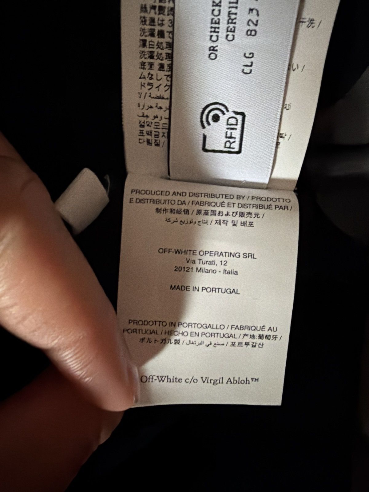 Off-White Off white Vanish Arrow Wide L/S Tee Black - Chalk P Size US S / EU 44-46 / 1 - 12 Thumbnail