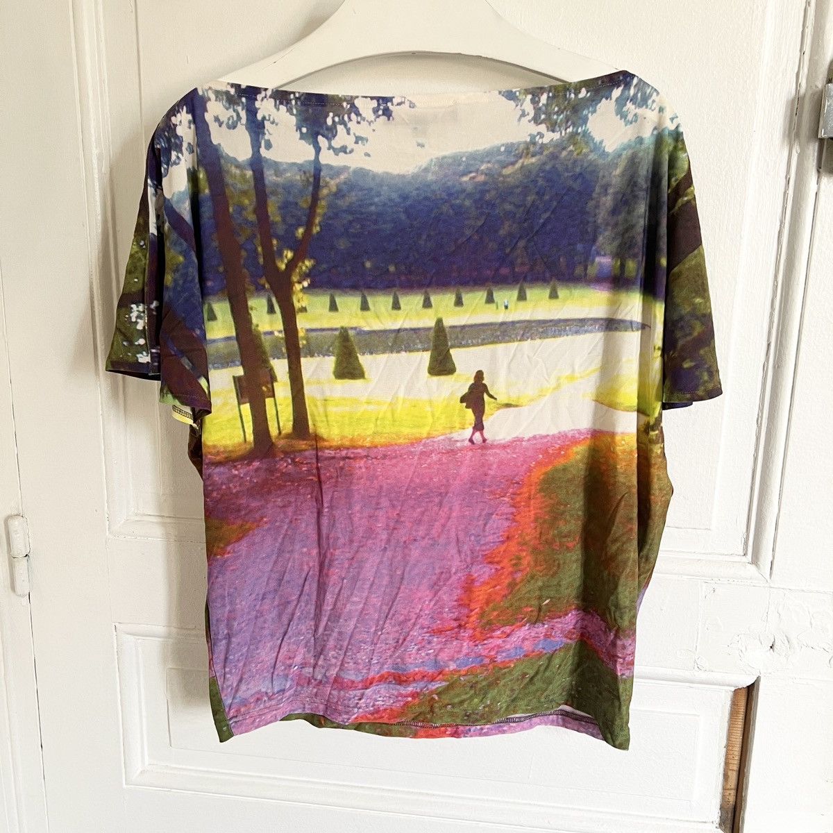 Japanese Brand × Vintage Y2k print blouse top 2000s like jpg gaultier copine Size L / US 10 / IT 46 - 4 Thumbnail