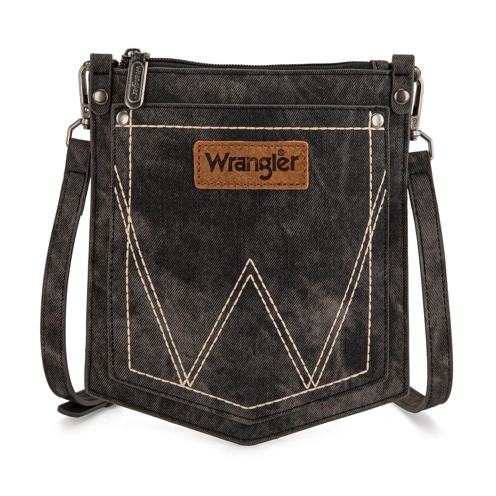 Wrangler Wrangler Distressed Denim Crossbody Bag Size ONE SIZE - 1 Thumbnail