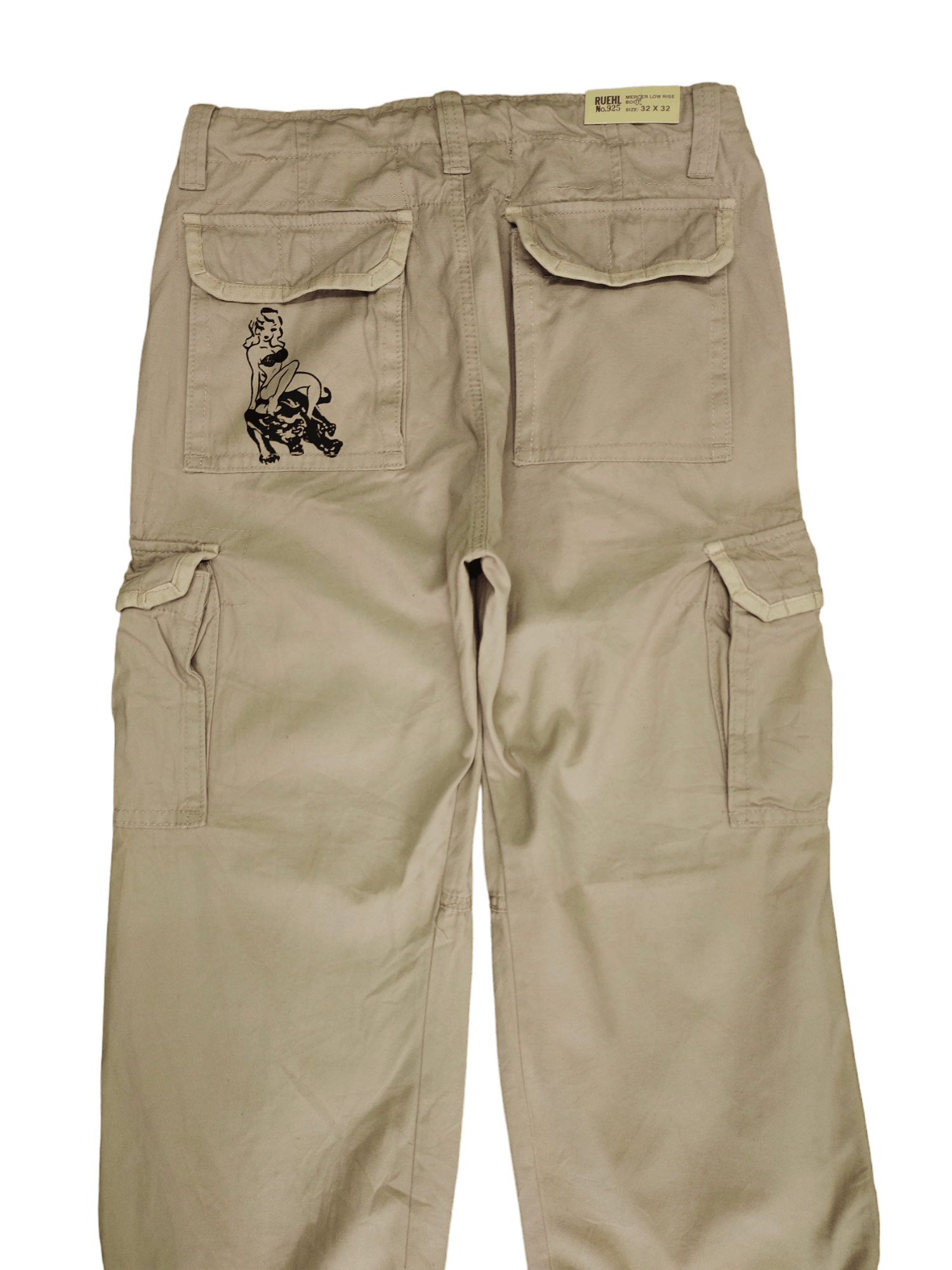 Ruehl No. 925 Baggy Cargo Pants Ruehl No. 925 Wide Leg Naked Pin Up Girls Size US 32 / EU 48 - 11 Thumbnail
