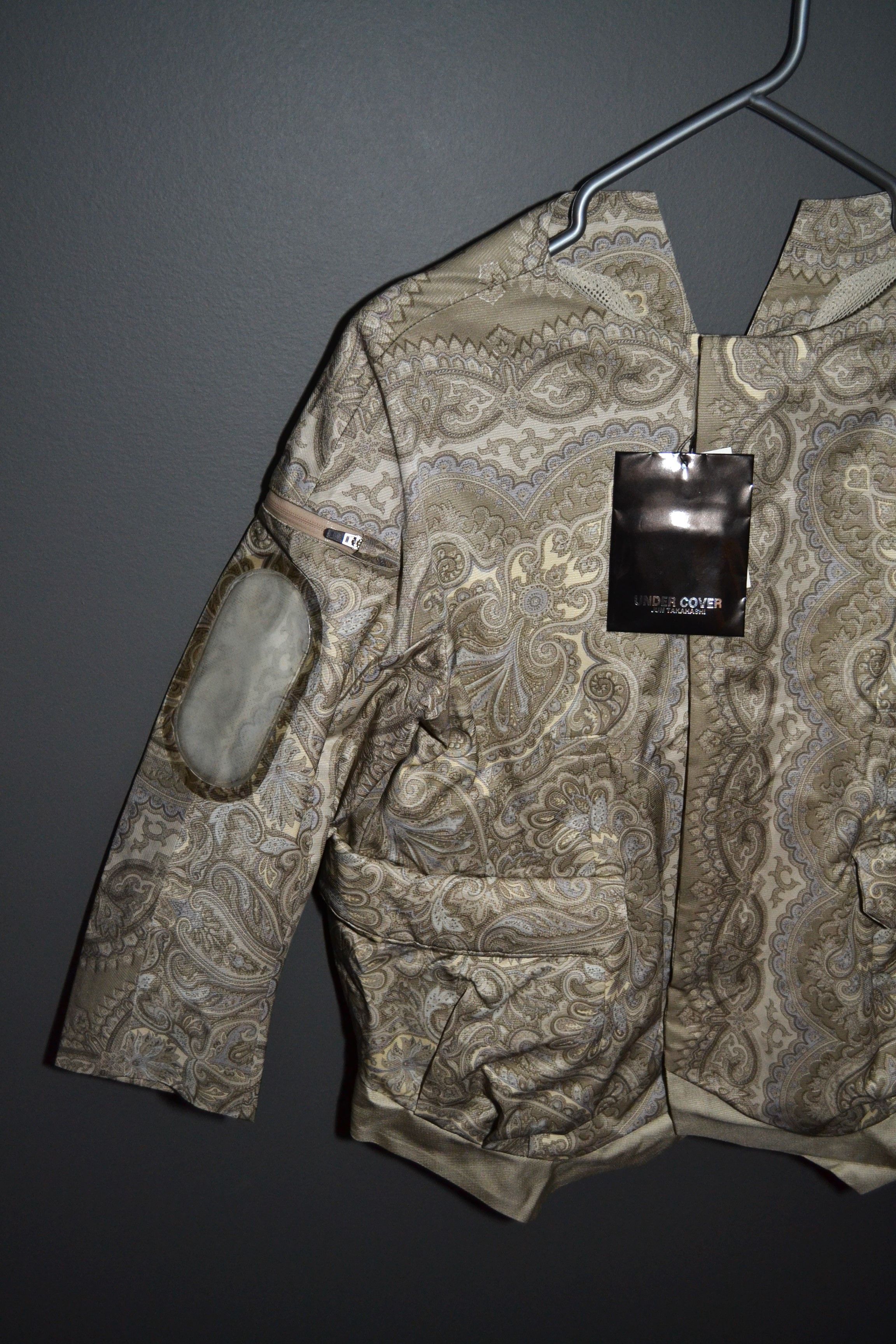 Jun Takahashi × Undercover Undercover 100% Silk Earmuff Maniac Ethnic Print Jacket 1 Size S / US 4 / IT 40 - 1 Thumbnail