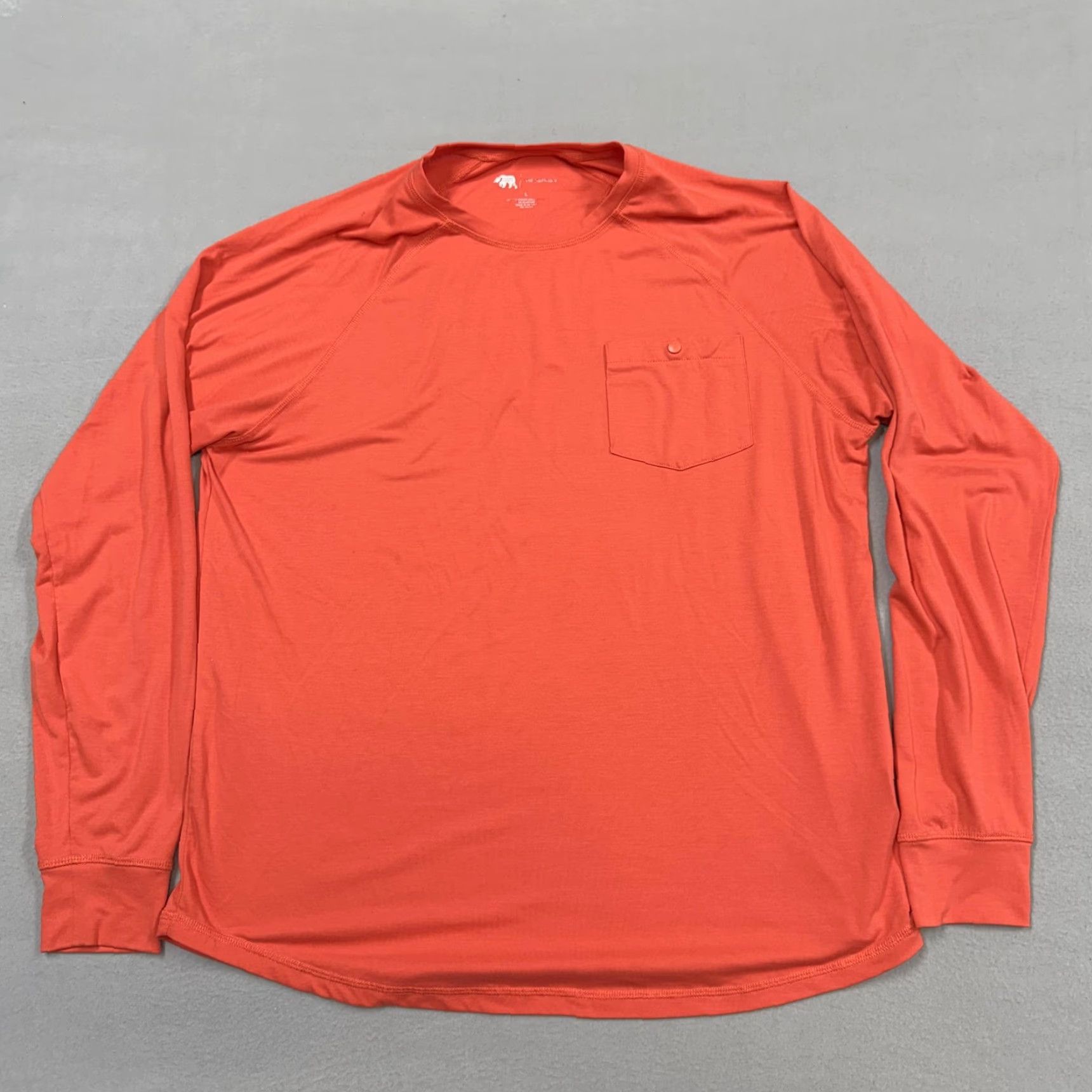 Vintage Onward Reserve Shirt Mens Large Orange Long Sleeve Performance Tee Top Size US L / EU 52-54 / 3 - 3 Thumbnail