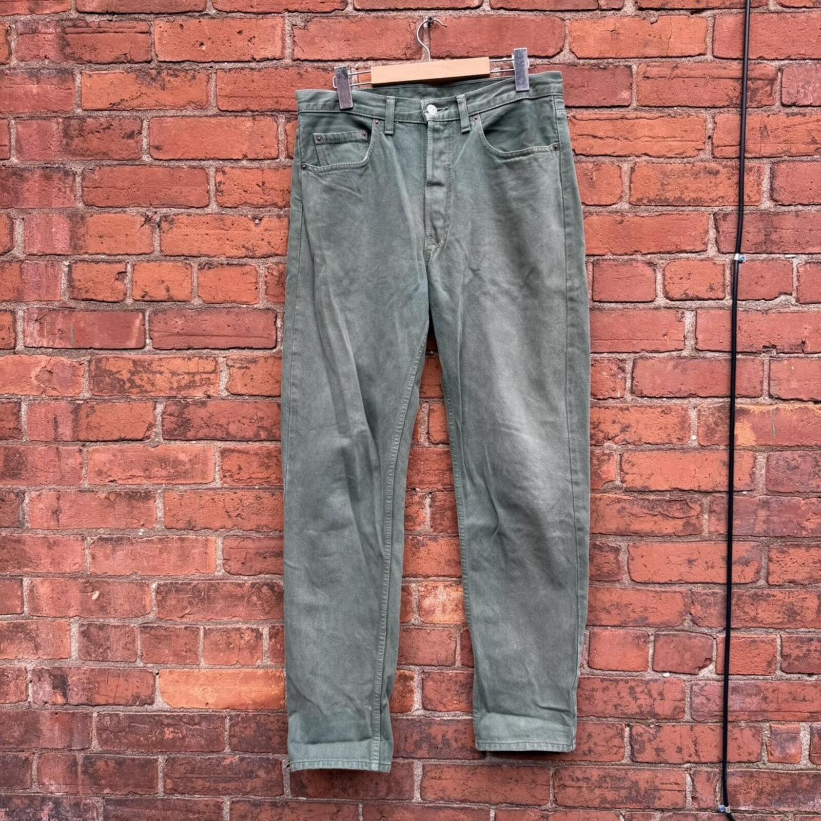 Levi's vintage Levi’s 501 jeans green made in Canada 90s Size US 32 / EU 48 - 1 Thumbnail