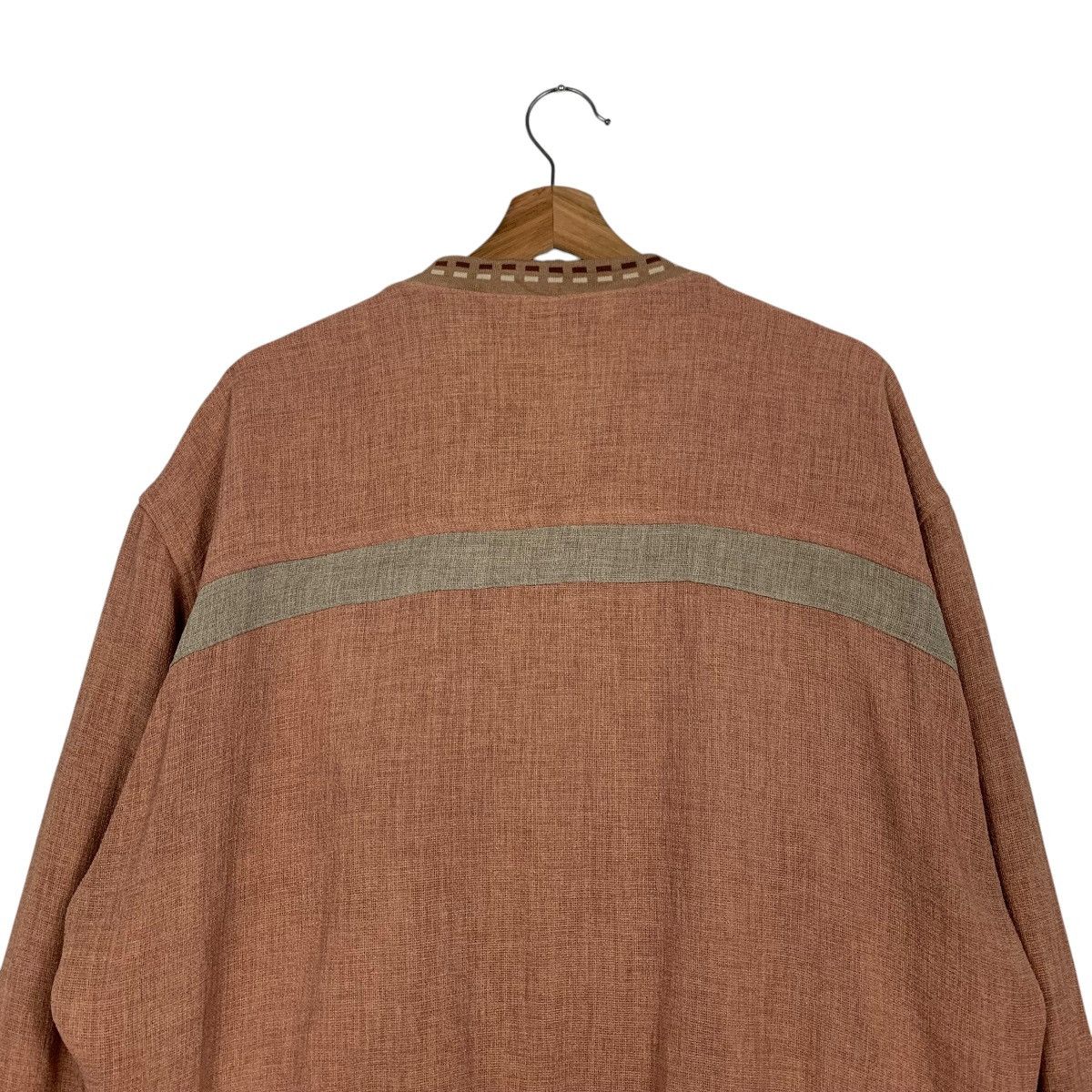 Lancel Vintage 90’s LANCEL Knitted Button Bomber Jacket #2862-C129 Size US L / EU 52-54 / 3 - 18 Thumbnail