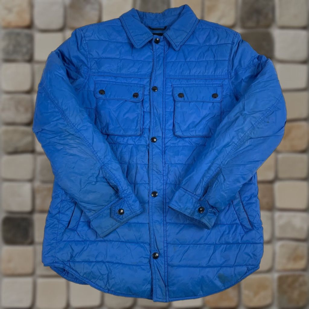 Banana Republic Banana Republic Jacket Mens Medium Blue Primaloft Puffer Full Zip Shacket Skiing Hiking Wind-Resistant Outdoor Fall Winter Spring Casual Workwear Size US M / EU 48-50 / 2 - 1 Thumbnail