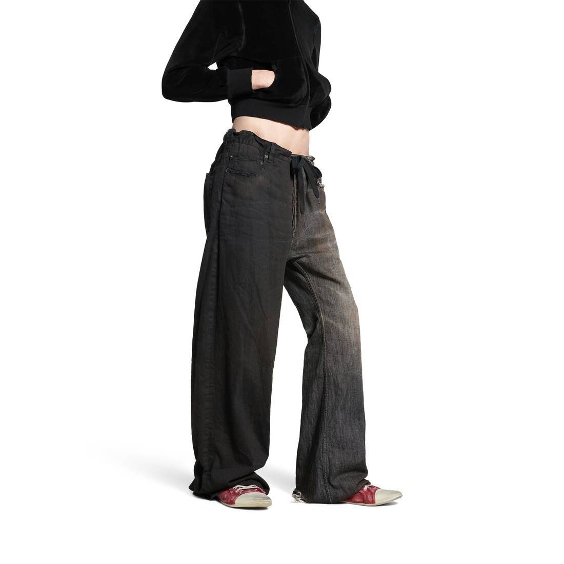 Balenciaga o1in1g0425 Fifty-Fifty Pant in Black Size US 34 / EU 50 - 5 Thumbnail