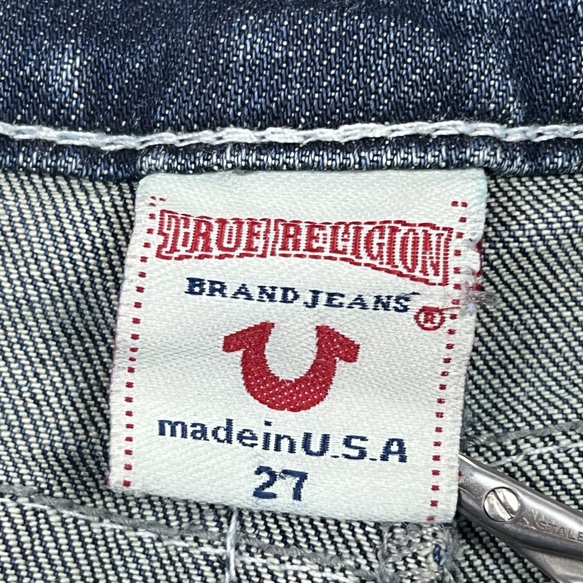True Religion True Religion Made In USA Blue Denim Skinny Jeans Vtg Size 27" / US 4 / IT 40 - 6 Thumbnail